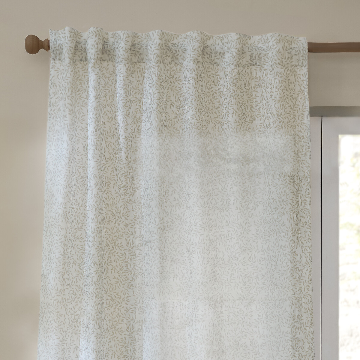Perrie Leaf Sheer Woven Panel - 140x250cm natural, YARD