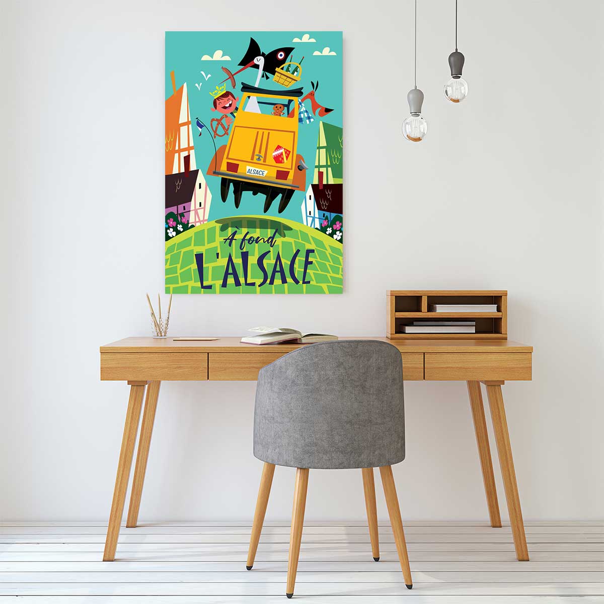 Tableau l'alsace en dodoche tableau alu dibond, HEXOA