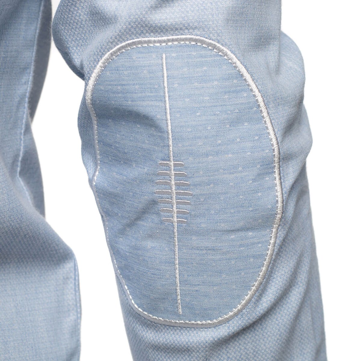 Chemise poche poitrine manches longues ciel, SHILTON
