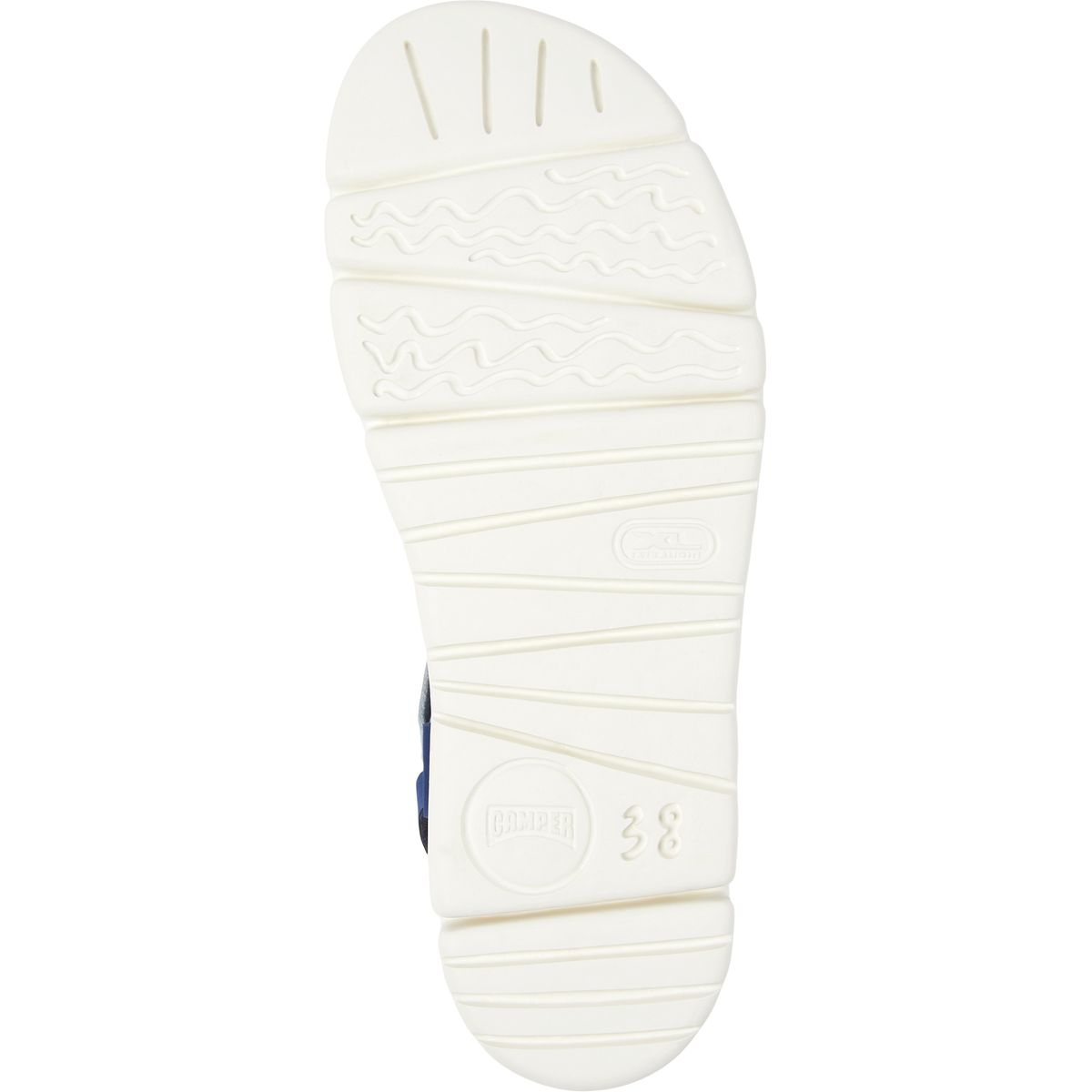 Sandales Oruga Up cuir bleu / rose, CAMPER