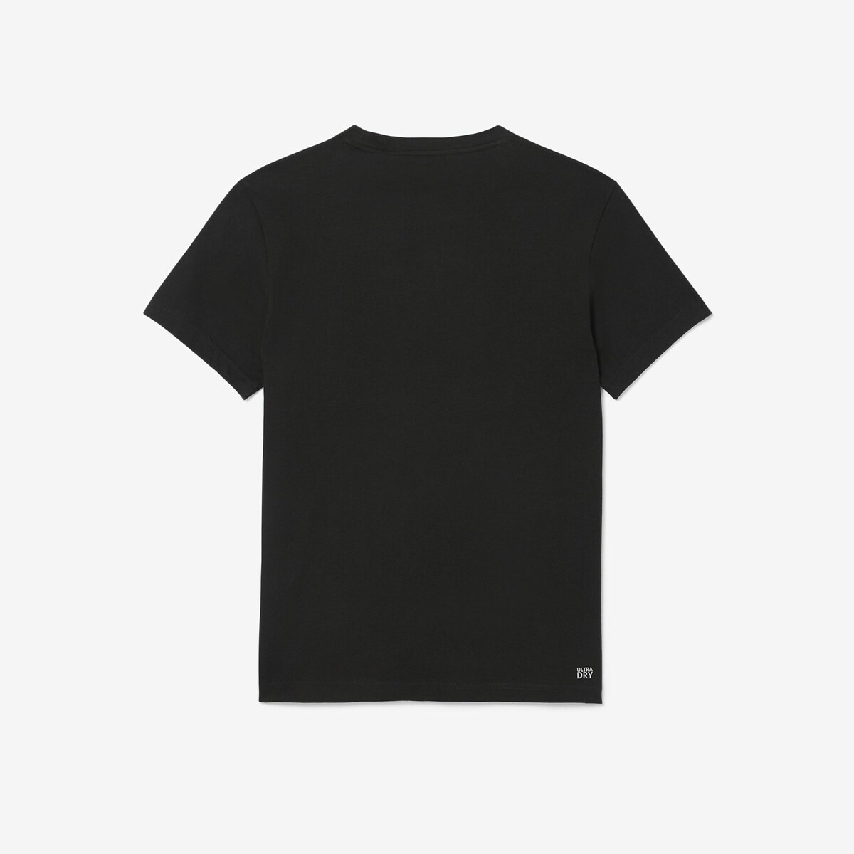 T-shirt de gola redonda Lacoste Sport preto/caqui, LACOSTE