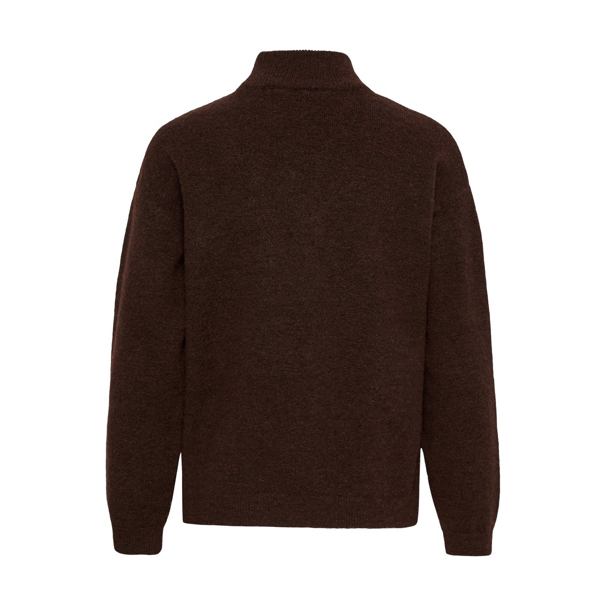 Pullover tricoté marron coffee bean with beige flower, KAFFE