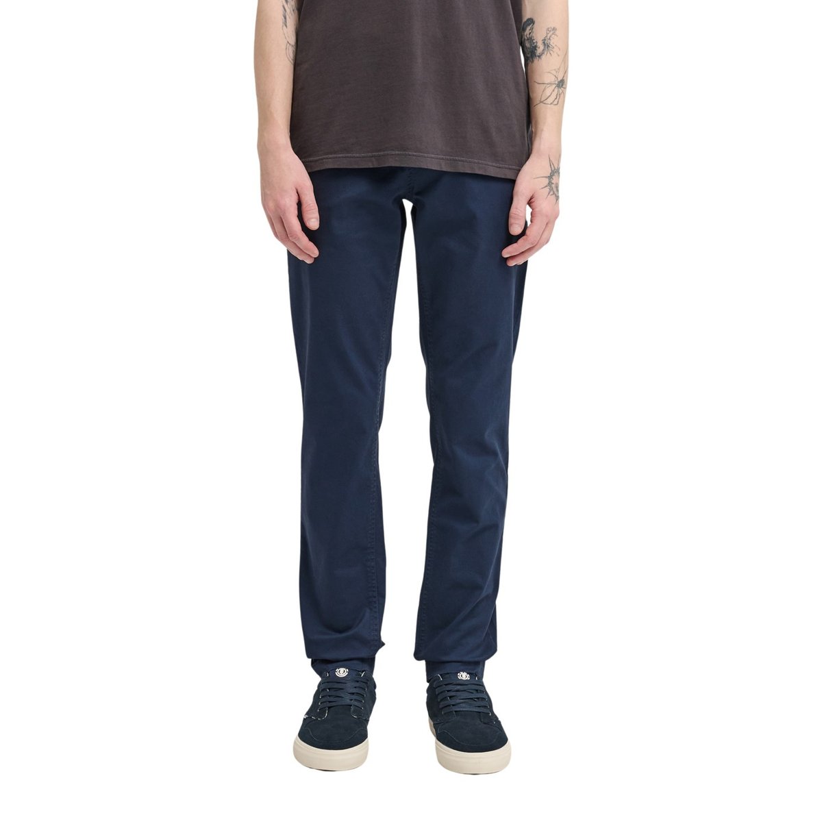Pantalon chino SLIM CHINO TWILL bleu eclipse navy, ELEMENT