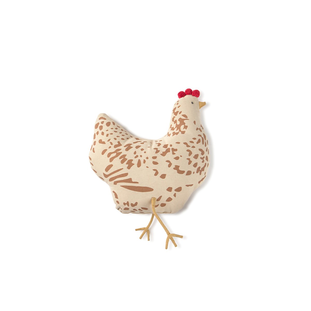 Coussin enfant Poule GROWING UP ON A FARM naturel, marron, LORENA CANALS