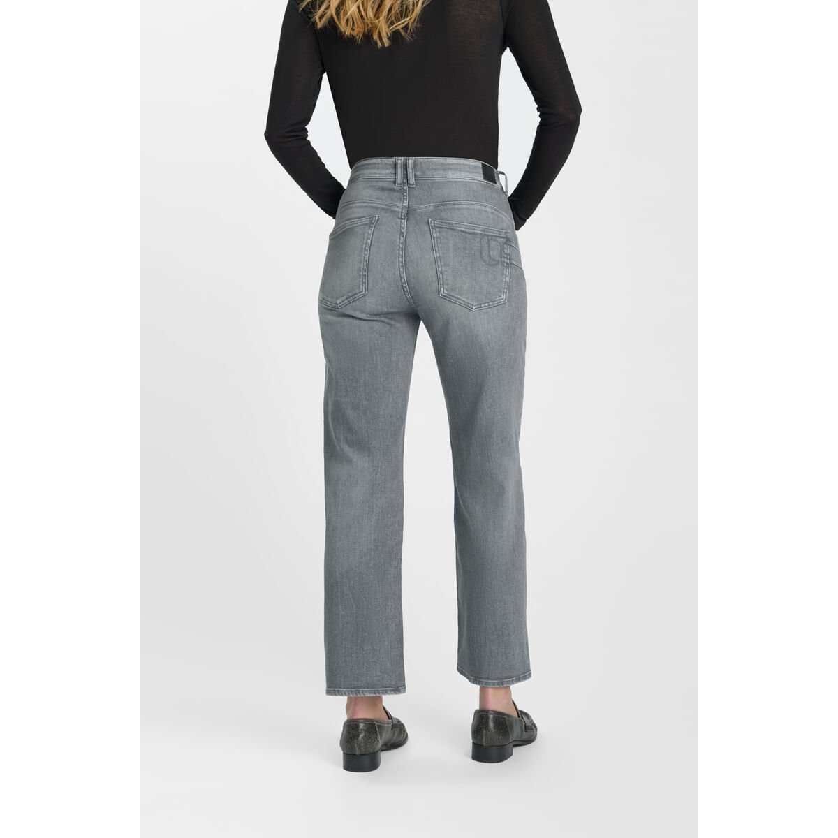 Jeans loose, large pulp wide leg , 7/8ème grey, LE TEMPS DES CERISES