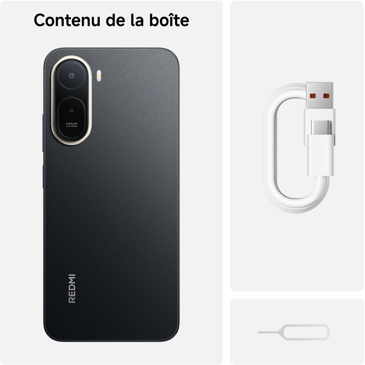 Smartphone Redmi A7 Pro 4G 128Go Noir couleur unique, XIAOMI