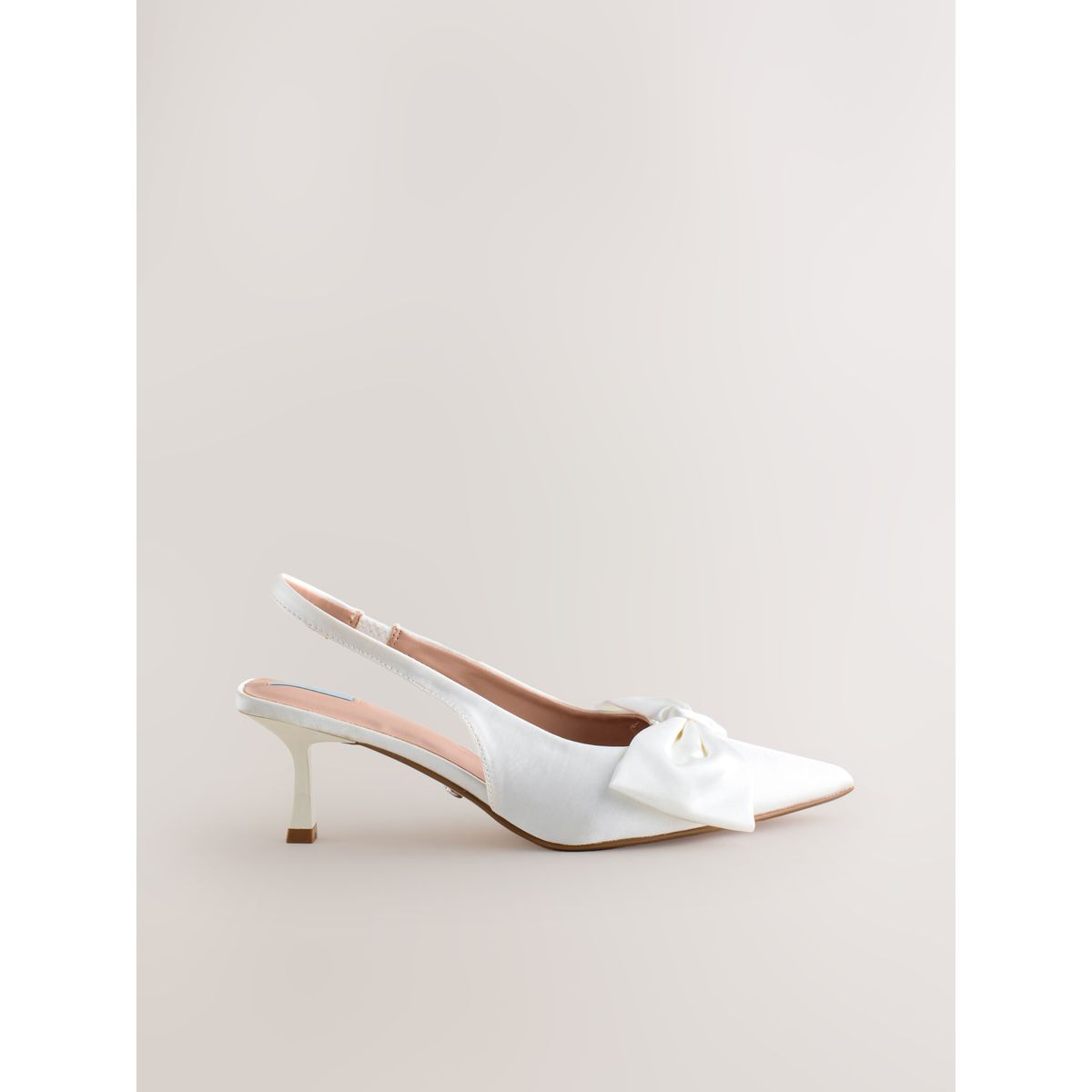 Escarpins avec nœud en satin forever comfort® blanc, NEXT