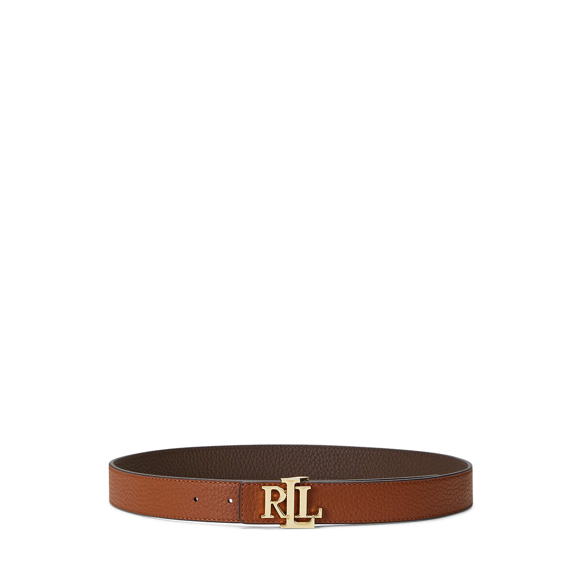 Ceinture réversible en cuir avec logo camel, LAUREN RALPH LAUREN