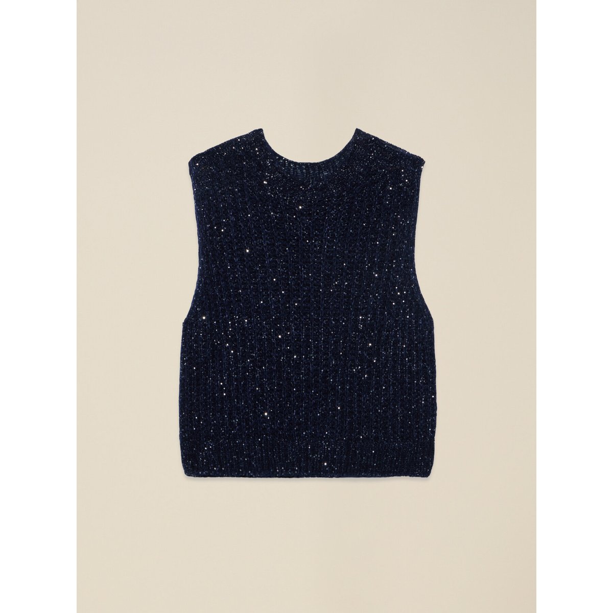 Gilet à paillettes bleu, OLTRE