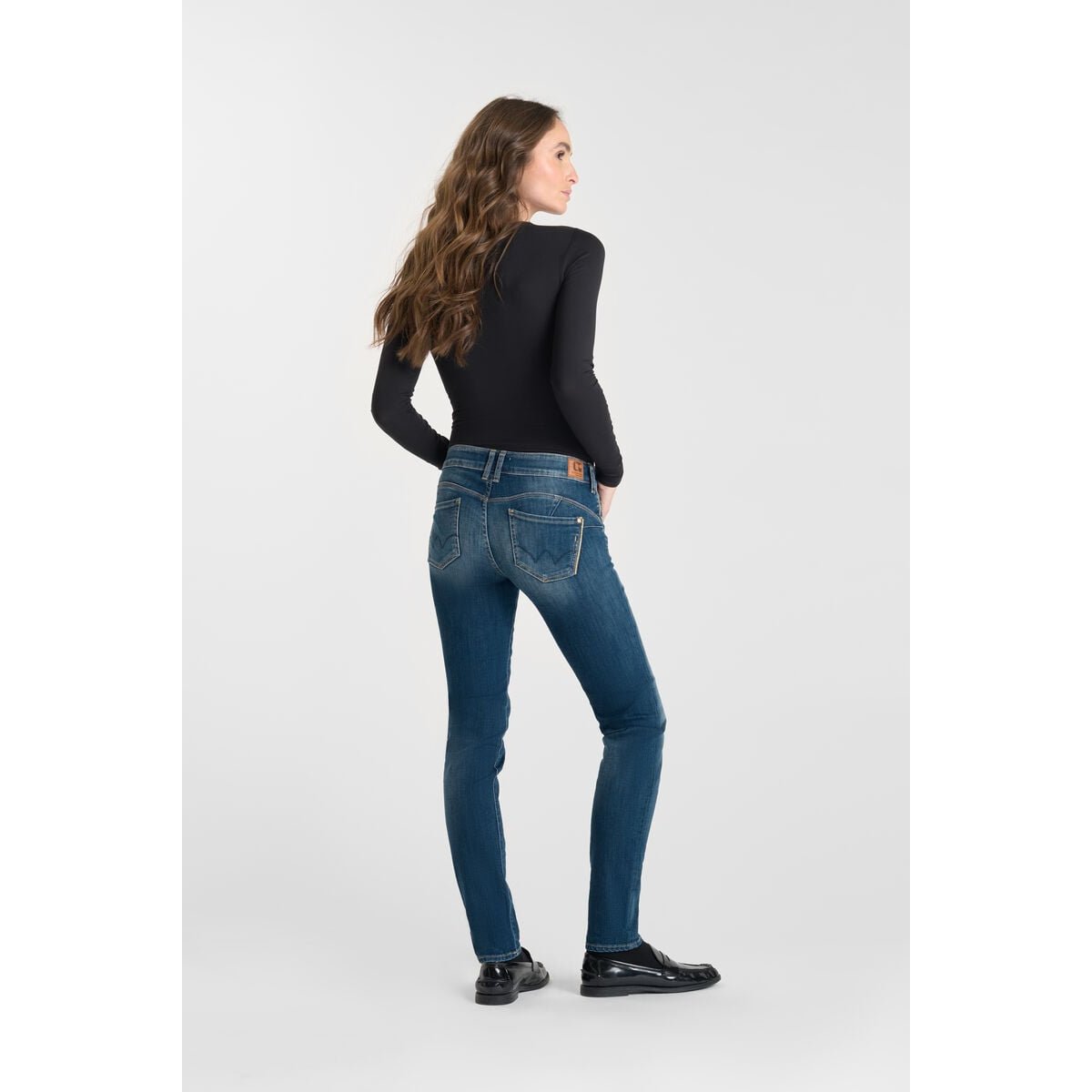 Jeans push-up slim PULP, longueur 34 blue, LE TEMPS DES CERISES