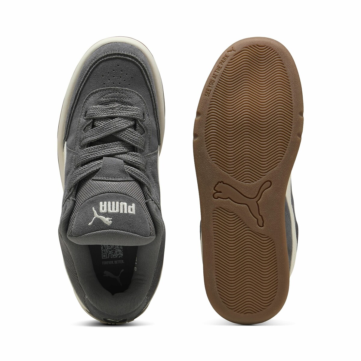 Sneakers Park Lifestyle SK8 donkergrijs/wit, PUMA