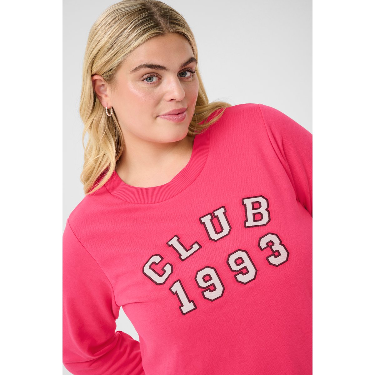 Sweatshirt rose raspberry, KAFFE CURVE