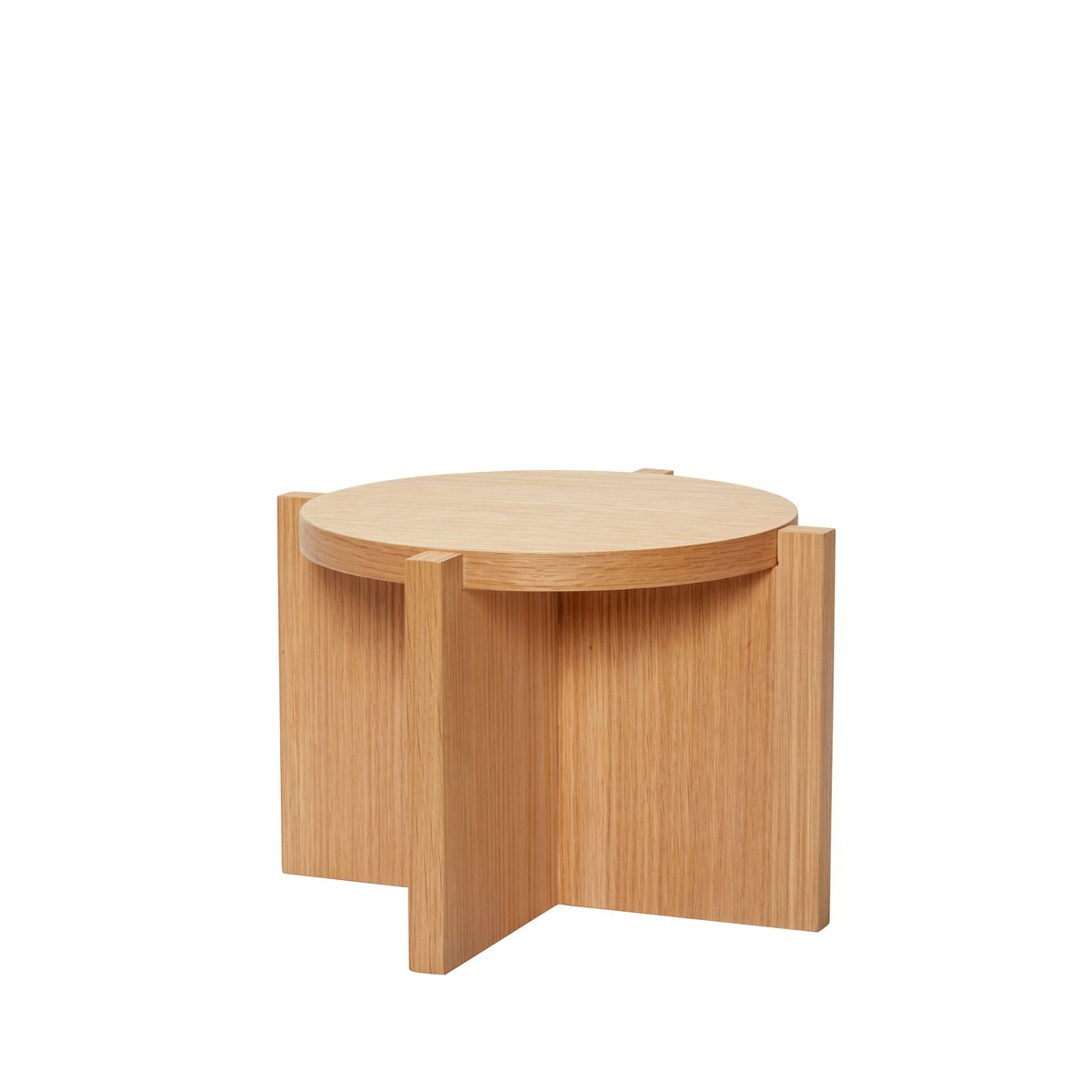 Porte-plante en placage de chêne et bois de chêne NOMAD naturel, HUBSCH