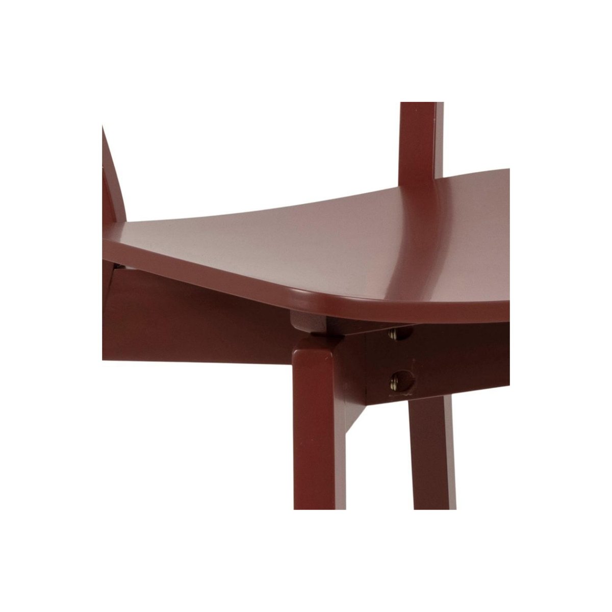 Chaises scandinaves en bois laqué (lot de 2) - LETA bordeaux, HELLIN, DEPUIS 1862