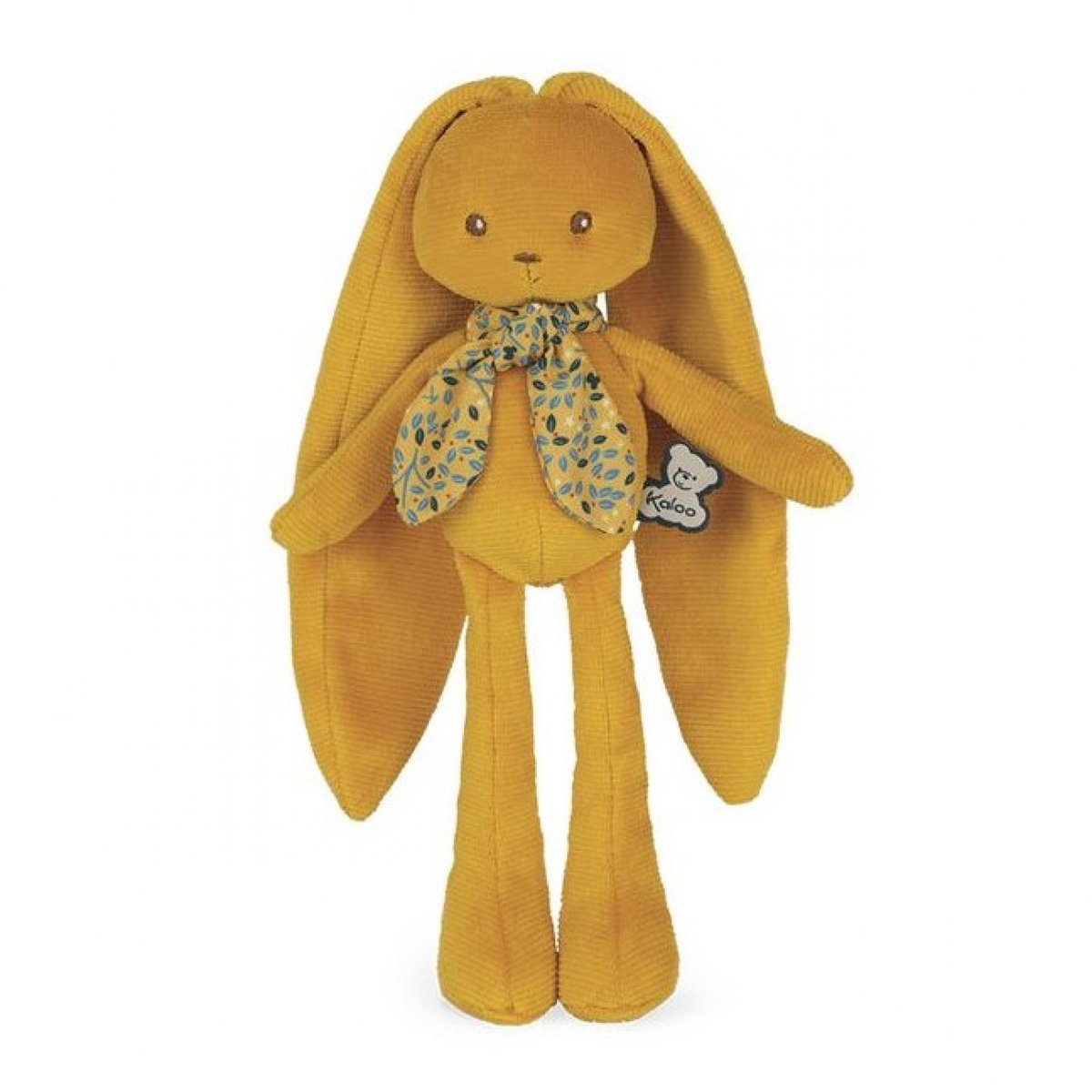 Peluche pantin lapin 25 cm jaune ocre, KALOO