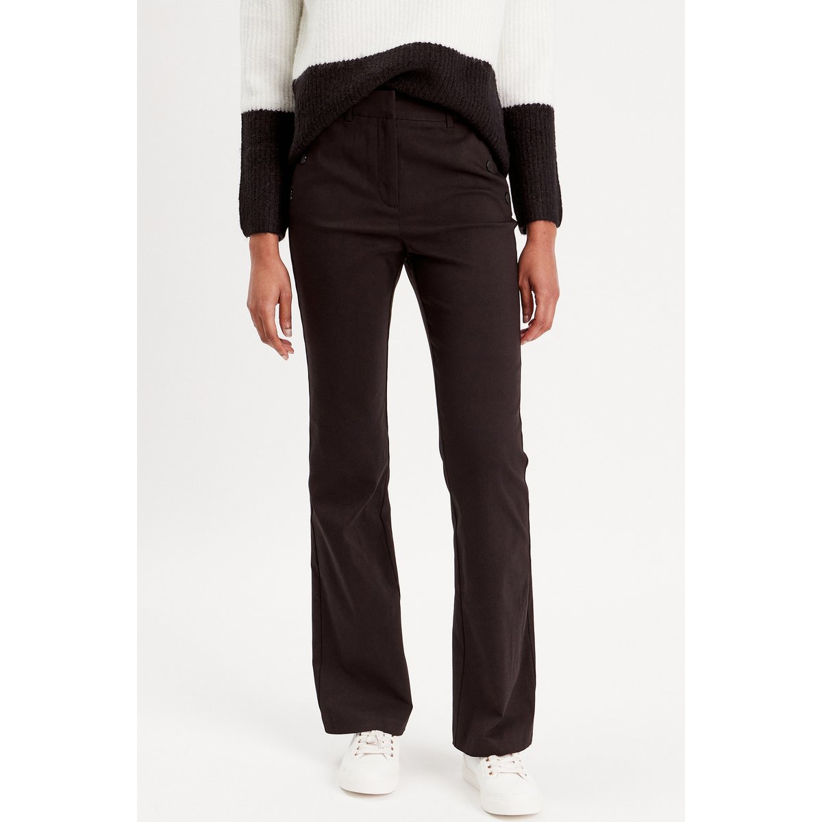 Pantalon bootcut à pont noir, CACHE CACHE