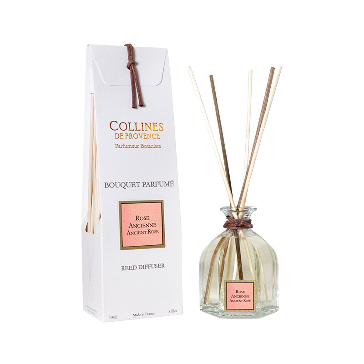 Diffuseur de parfum ROSE ANCIENNE blanc, COLLINES DE PROVENCE