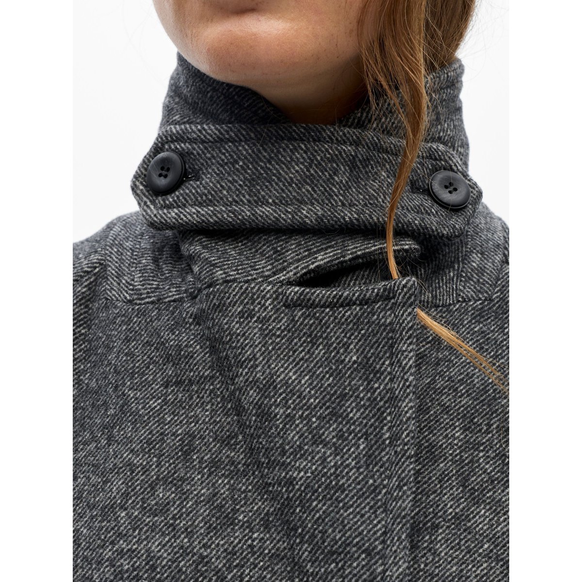 Manteau noir - black, OBJECT