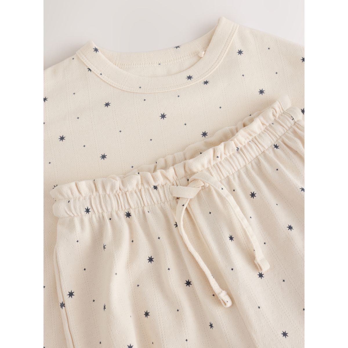 Pyjama large en pointelle, lot de 1 noir/écru, NEXT