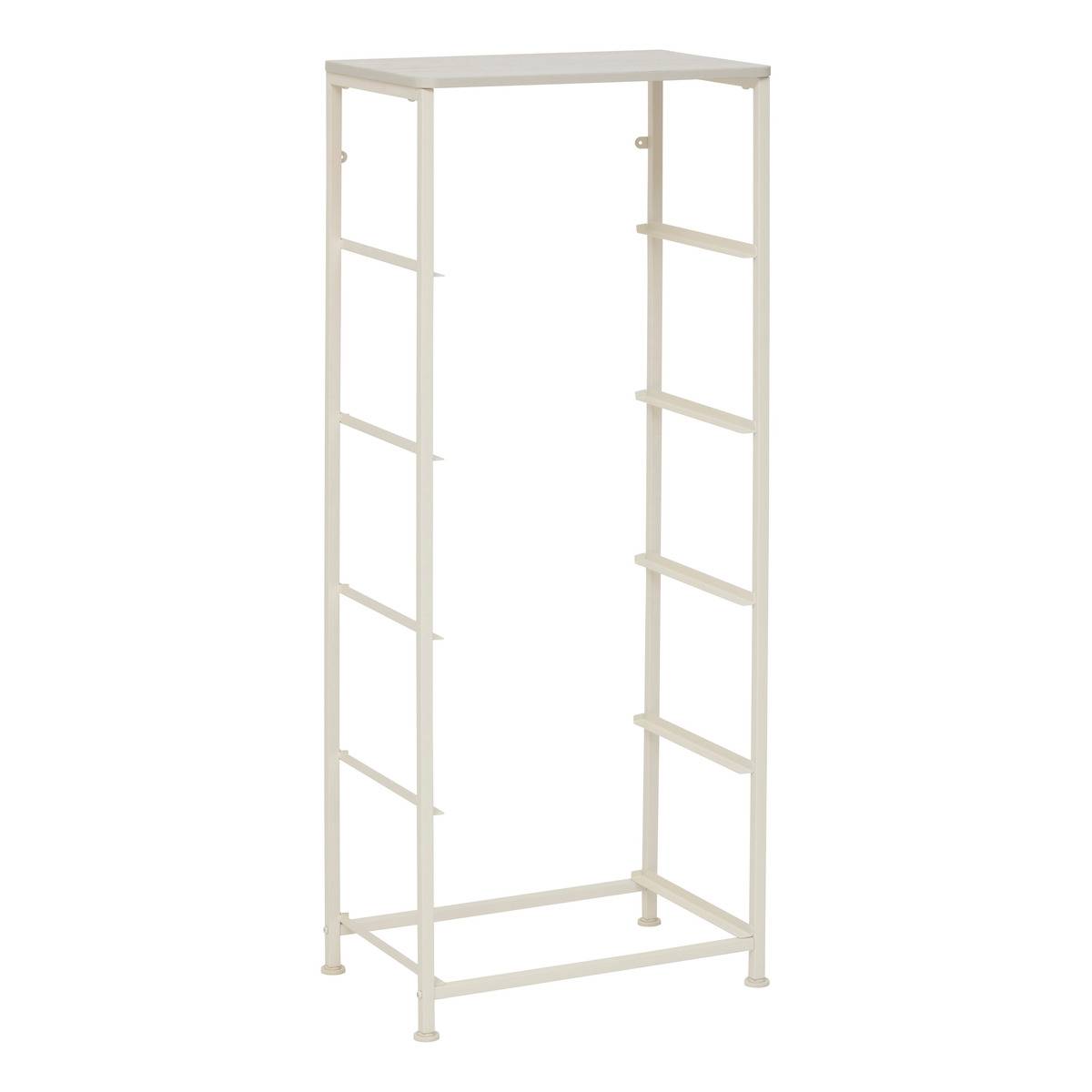 Rangement haut 5 tiroirs en acier et bois TISSA beige, 5FIVE SIMPLY SMART