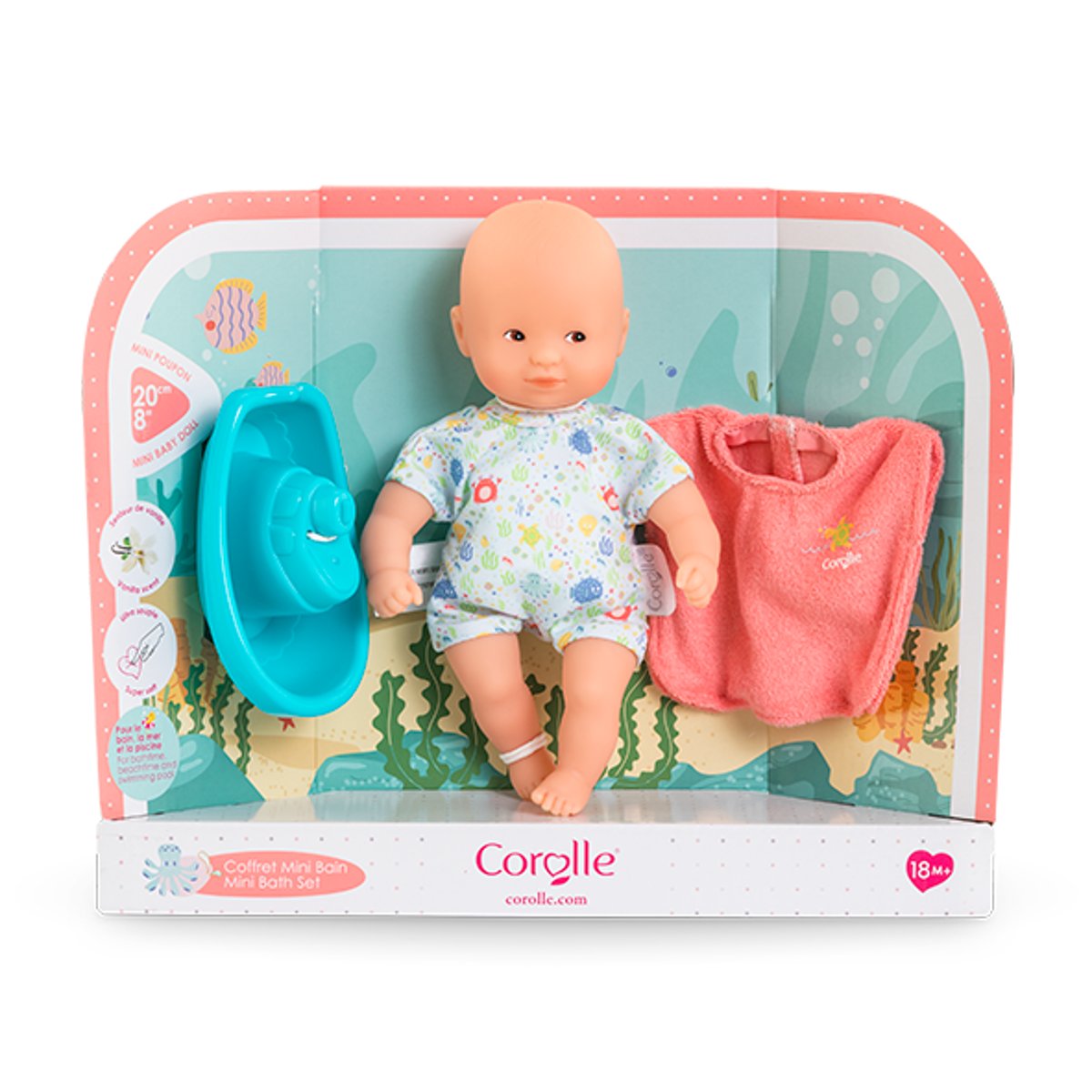 Coffret Poupon Mini Bain couleur unique, COROLLE