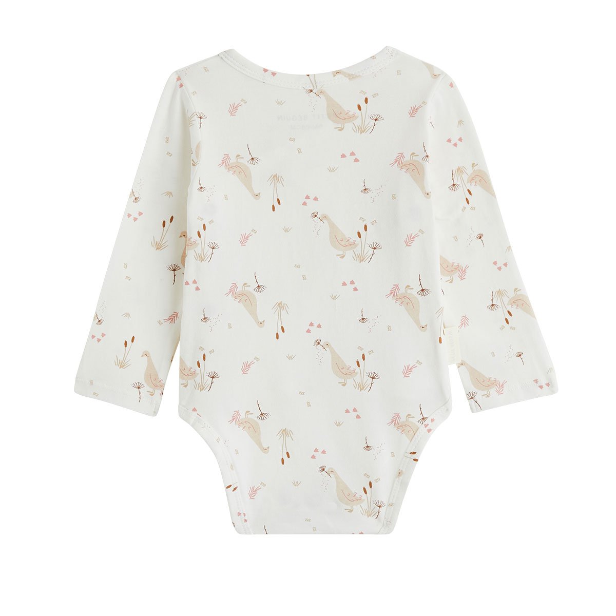 Lot de 3 bodies bébé manches longues ouverture croisée Margot ecru, PETIT BEGUIN