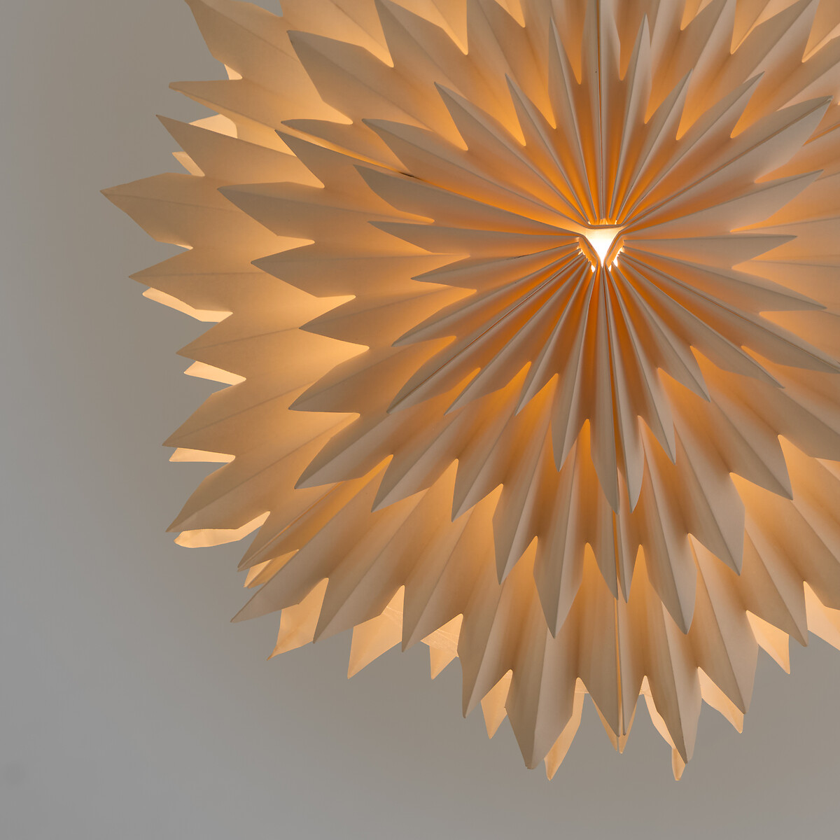 Étoile lumineuse à suspendre en papier, diamètre 38 cm, CASPAR ecru, LA REDOUTE INTERIEURS