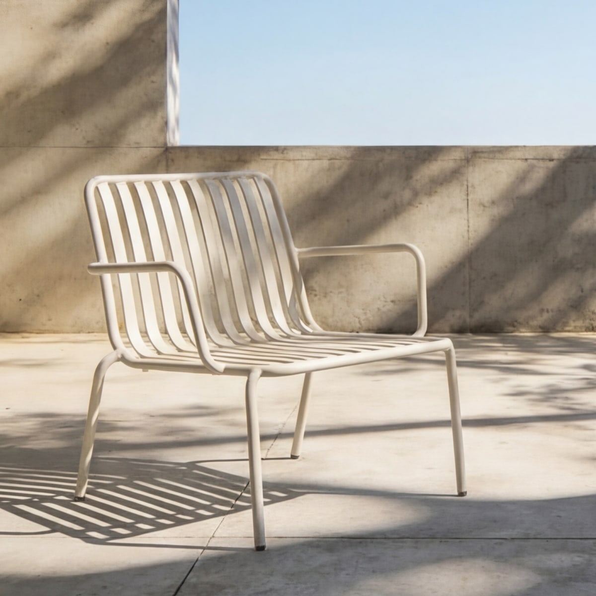 Fauteuil de jardin en Métal, GABY beige, TIKAMOON