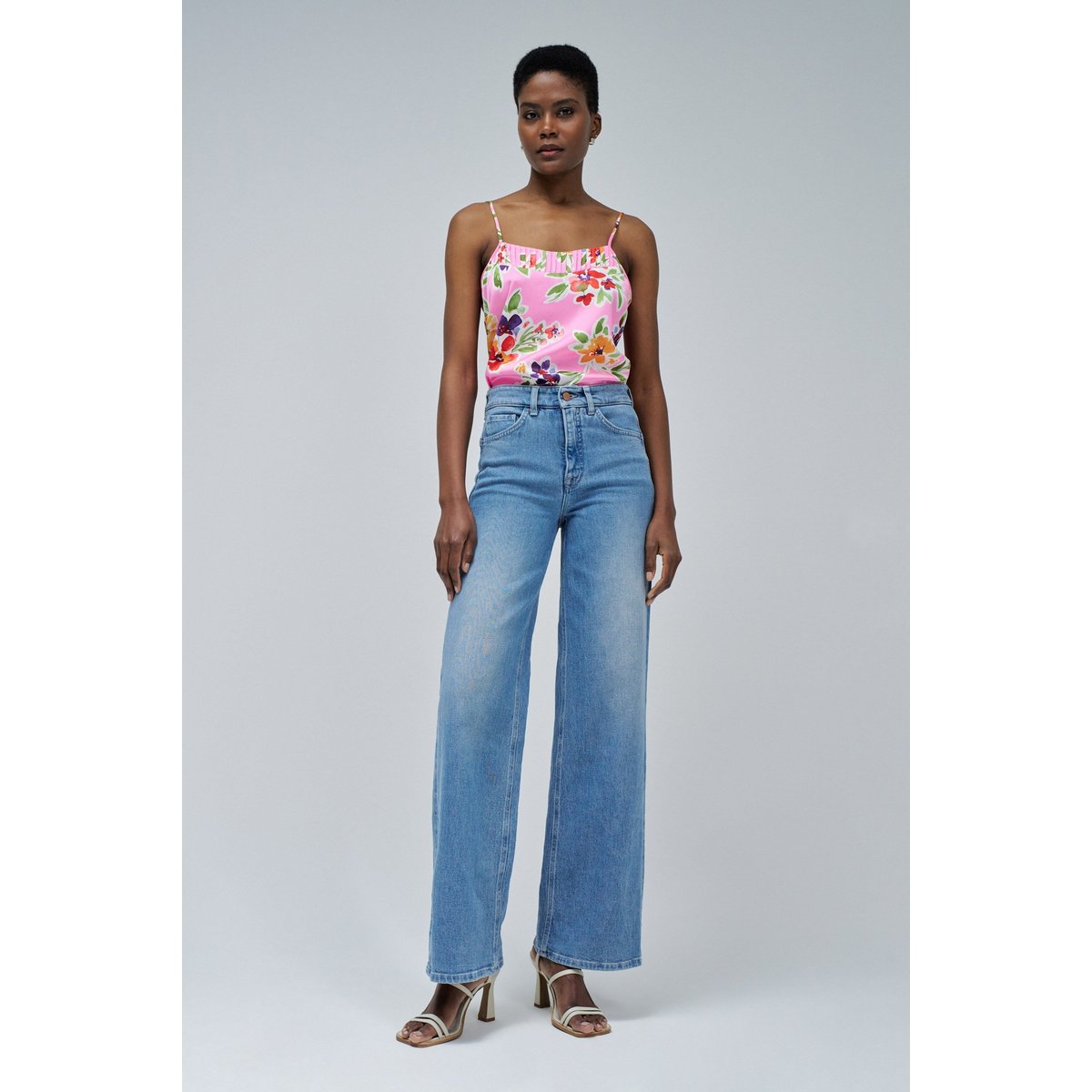 TOP AVEC MOTIF FLORAL rose, SALSA JEANS