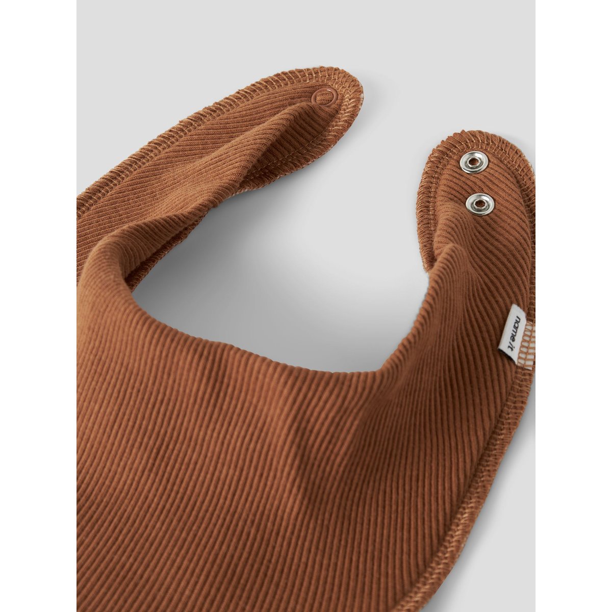 Bavoir Carré marron - mustang1, NAME IT