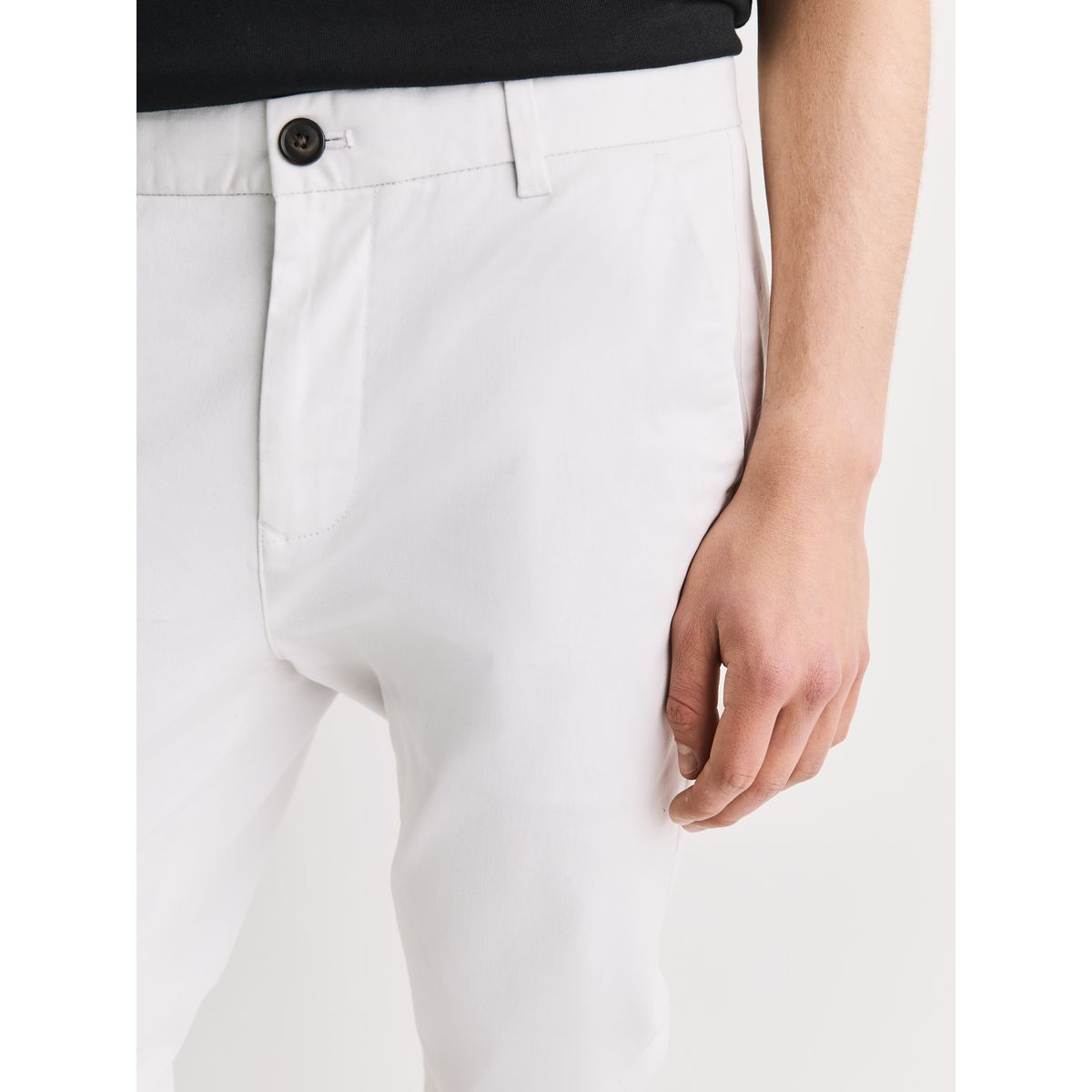 Pantalon chino stretch blanc, NEXT