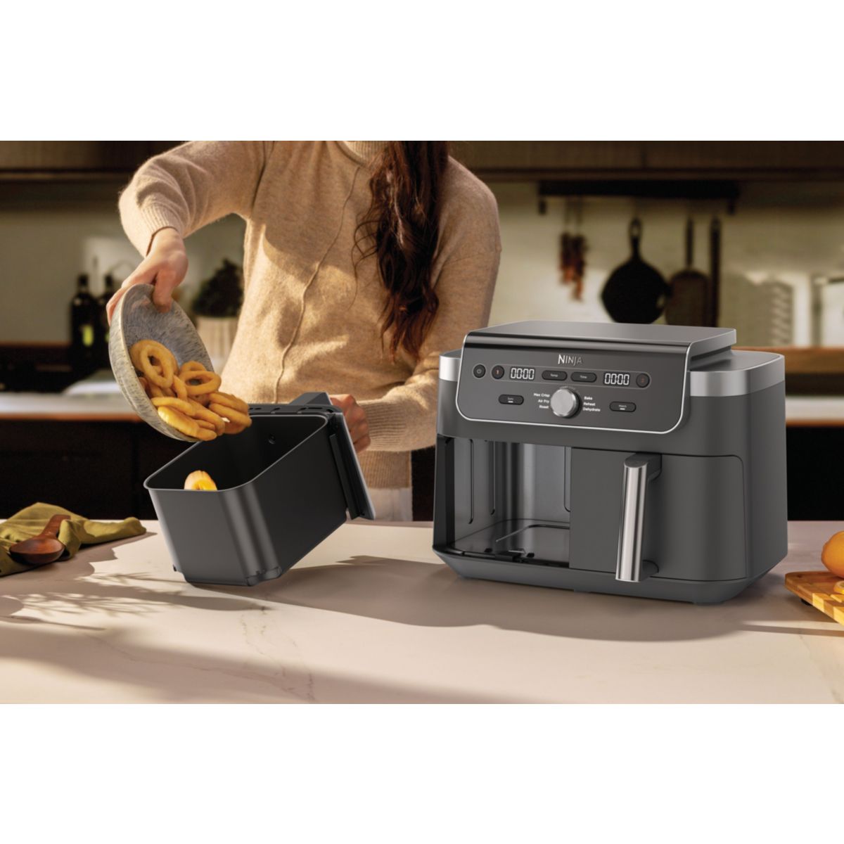 Friteuse sans huile Foodi Dual Air Fryer 9.5L DZ901EUI couleur unique, NINJA