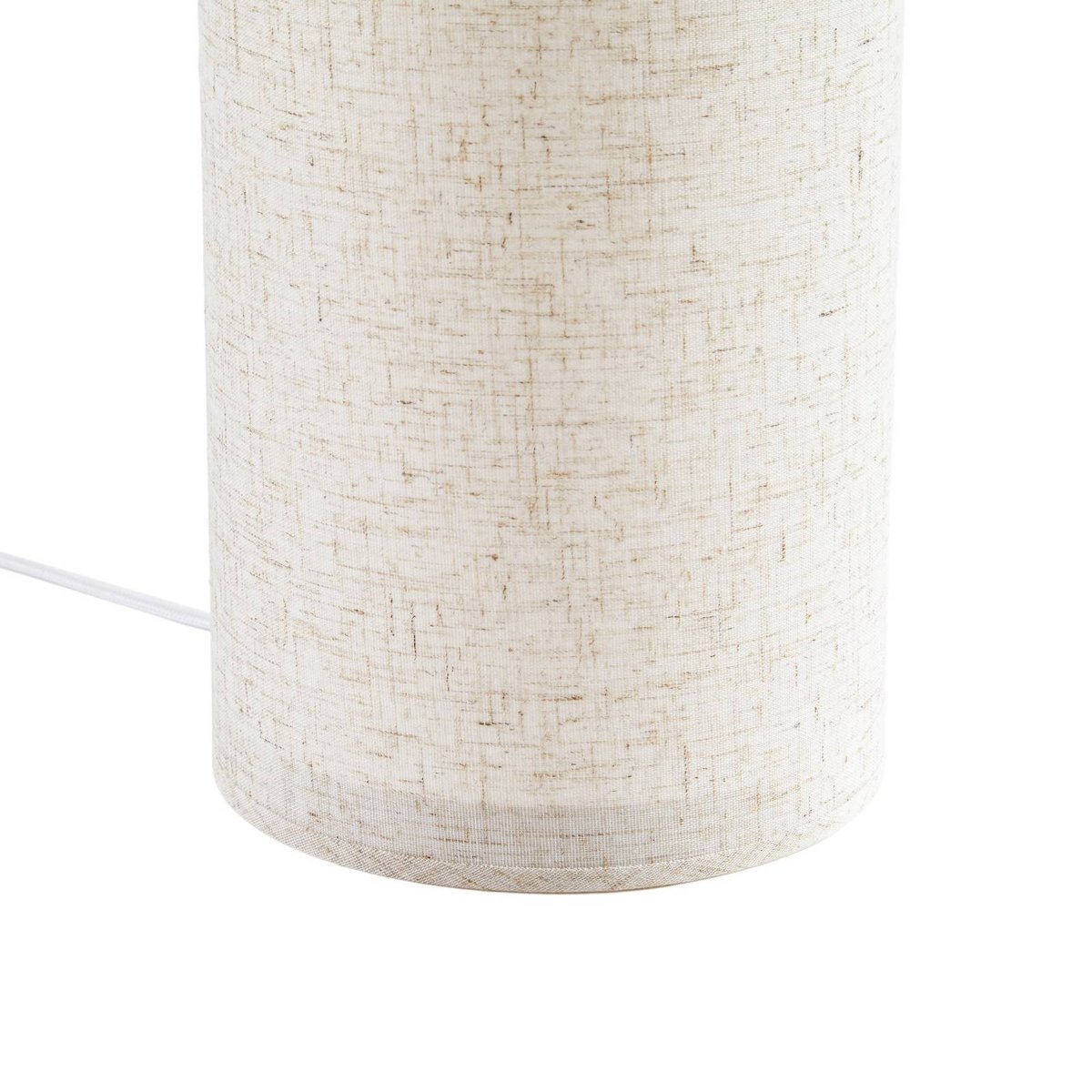 Lampe à poser en textile designLED, Tamani beige, blanc, LUCANDE