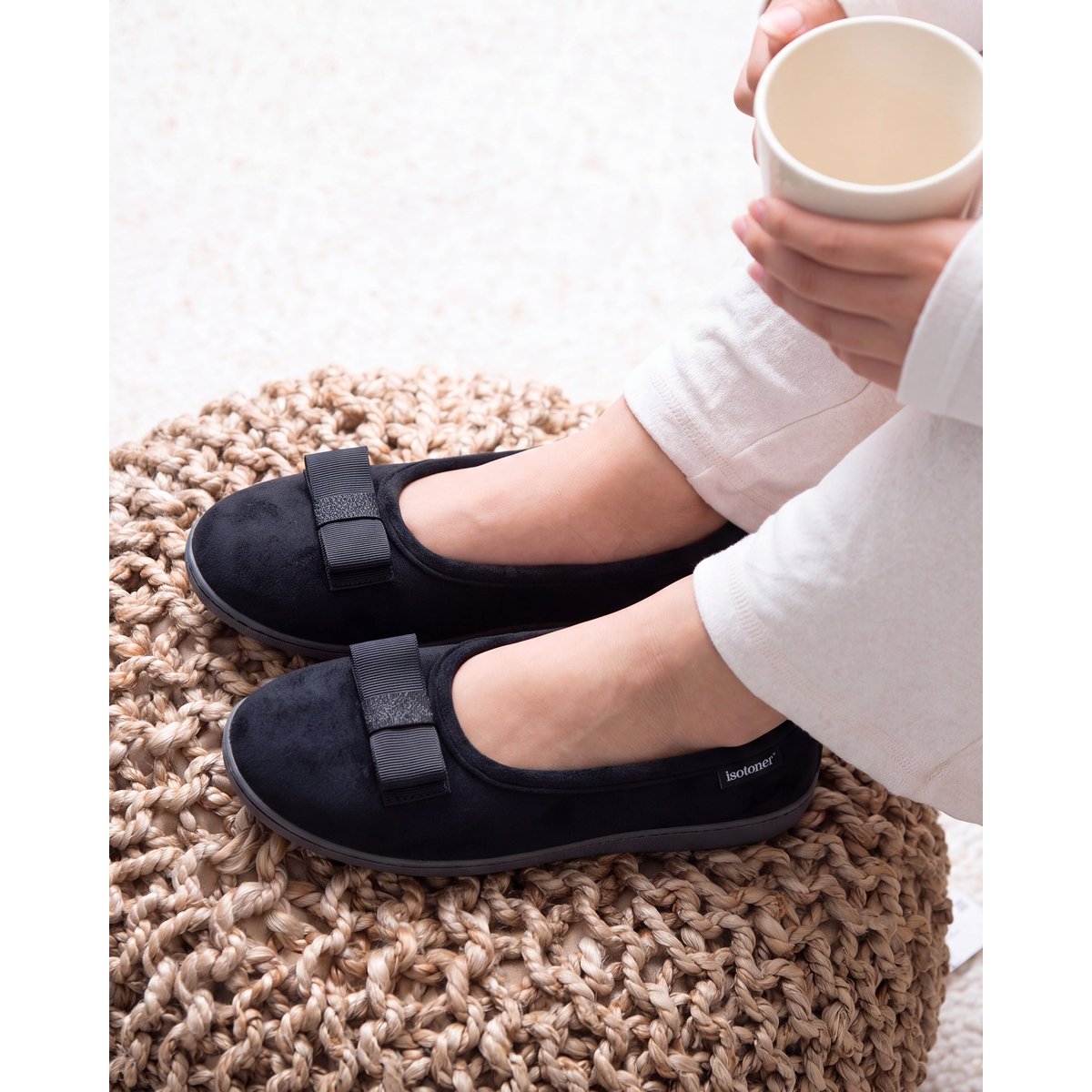 Chaussons Ballerines noir, ISOTONER