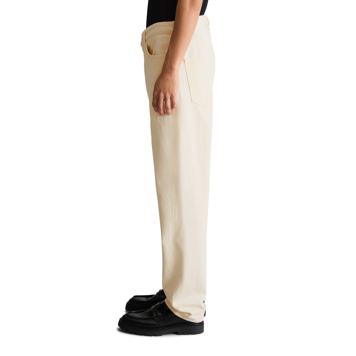 Jeans modèle Runne tapered en pur coton bio blanc, MARC O’POLO DENIM