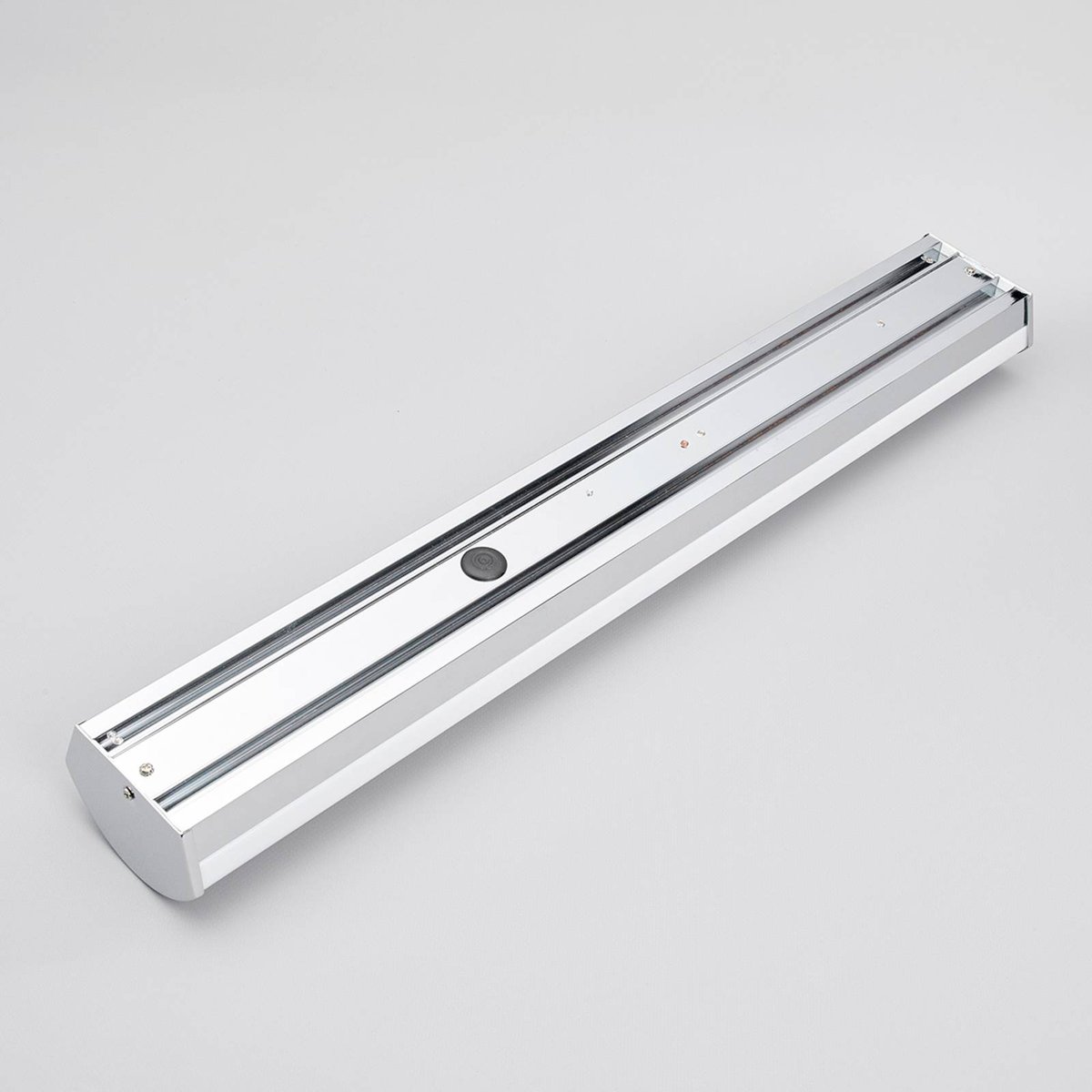 Applique en métal moderneLED, Elanur blanc satiné, chrome, LINDBY