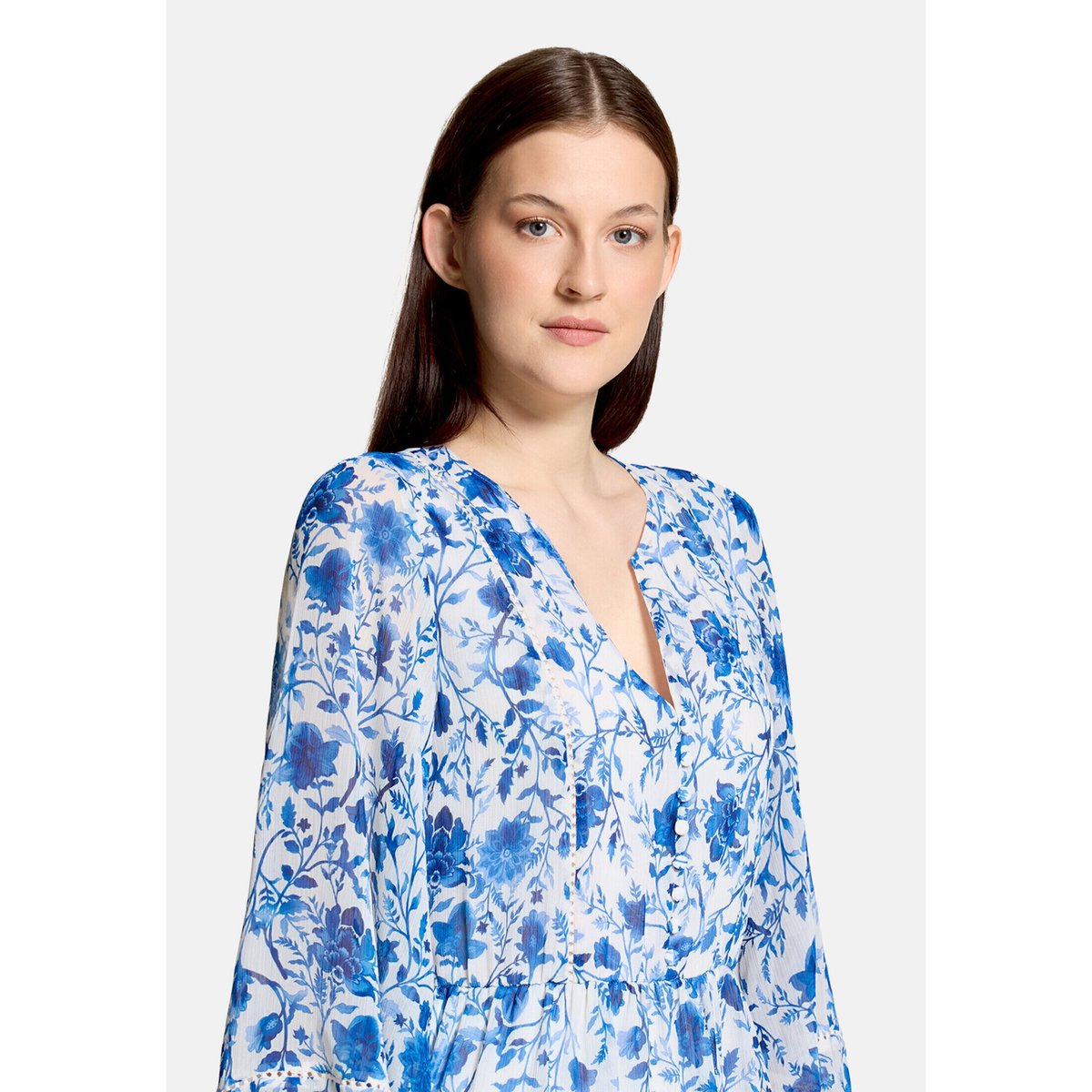 Robe d'été de style bohème bleu/blanc, VERA MONT