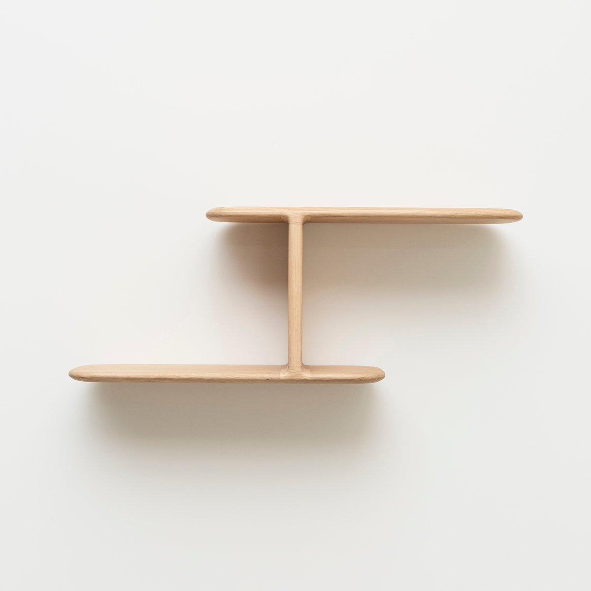 Étagère Téhème Duo en chêne massif bois clair, DRUGEOT MANUFACTURE