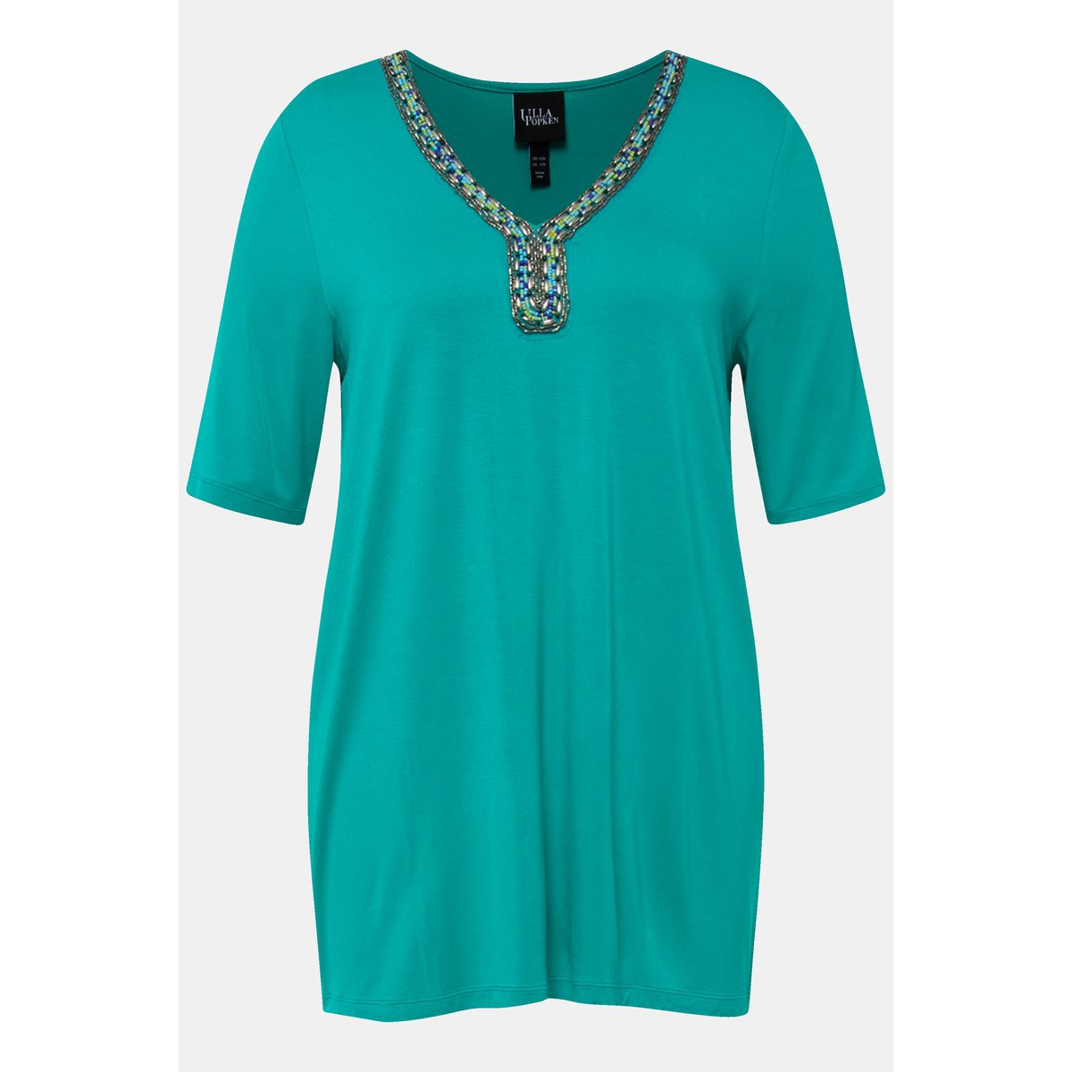 T-shirt à manches courtes bleu turquoise, ULLA POPKEN