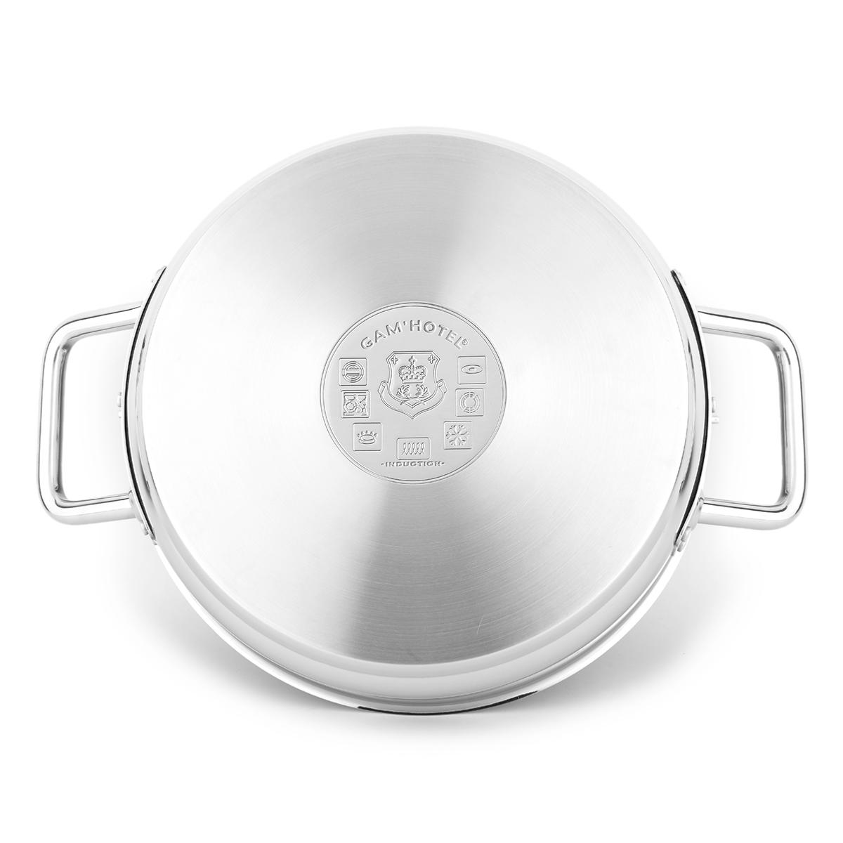 Sautoir inox 28x9cm induction couleur unique, GAM HOTEL