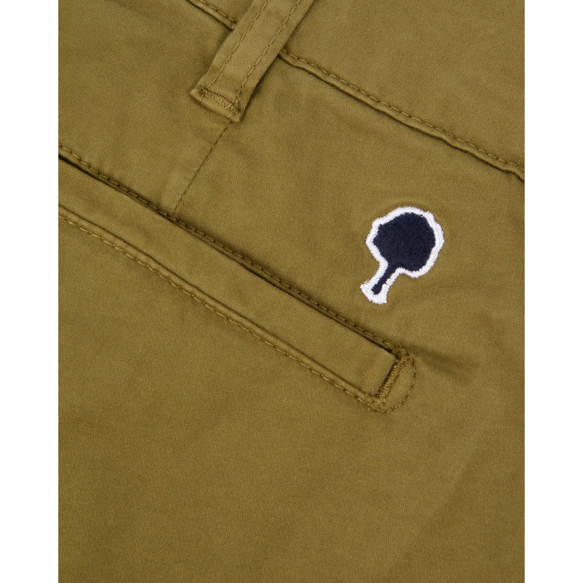Short chino SAULIEU kaki foncé, FAGUO