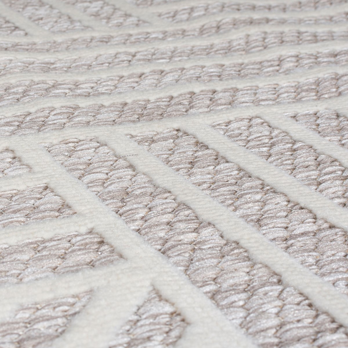Tapis intérieur extérieur moderne BLOCO beige, NOVATREND