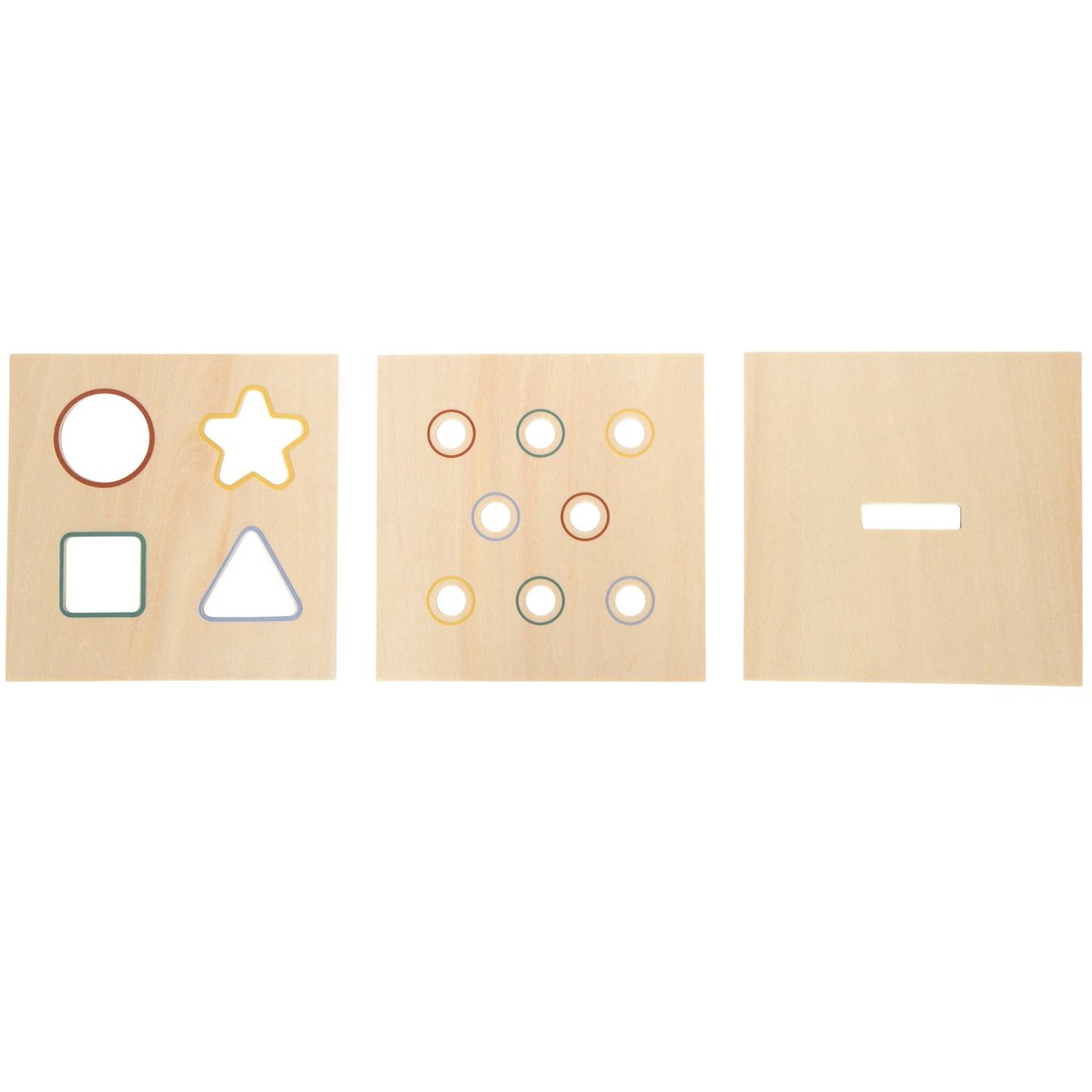 Jeu d'encastrement Montessori beige, SMALL FOOT COMPANY