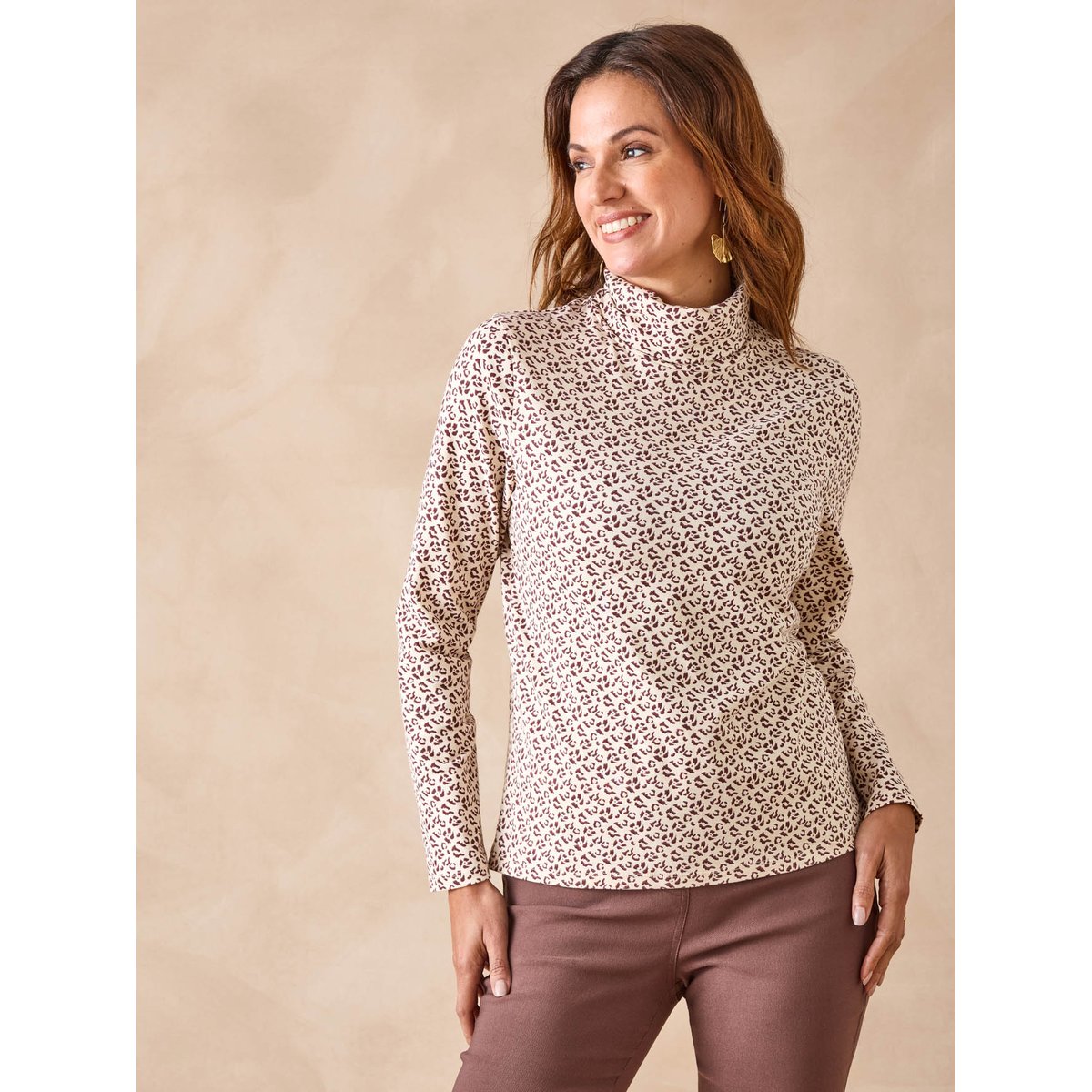 Sous-pull extensible imprimé peau de bête, DAXON