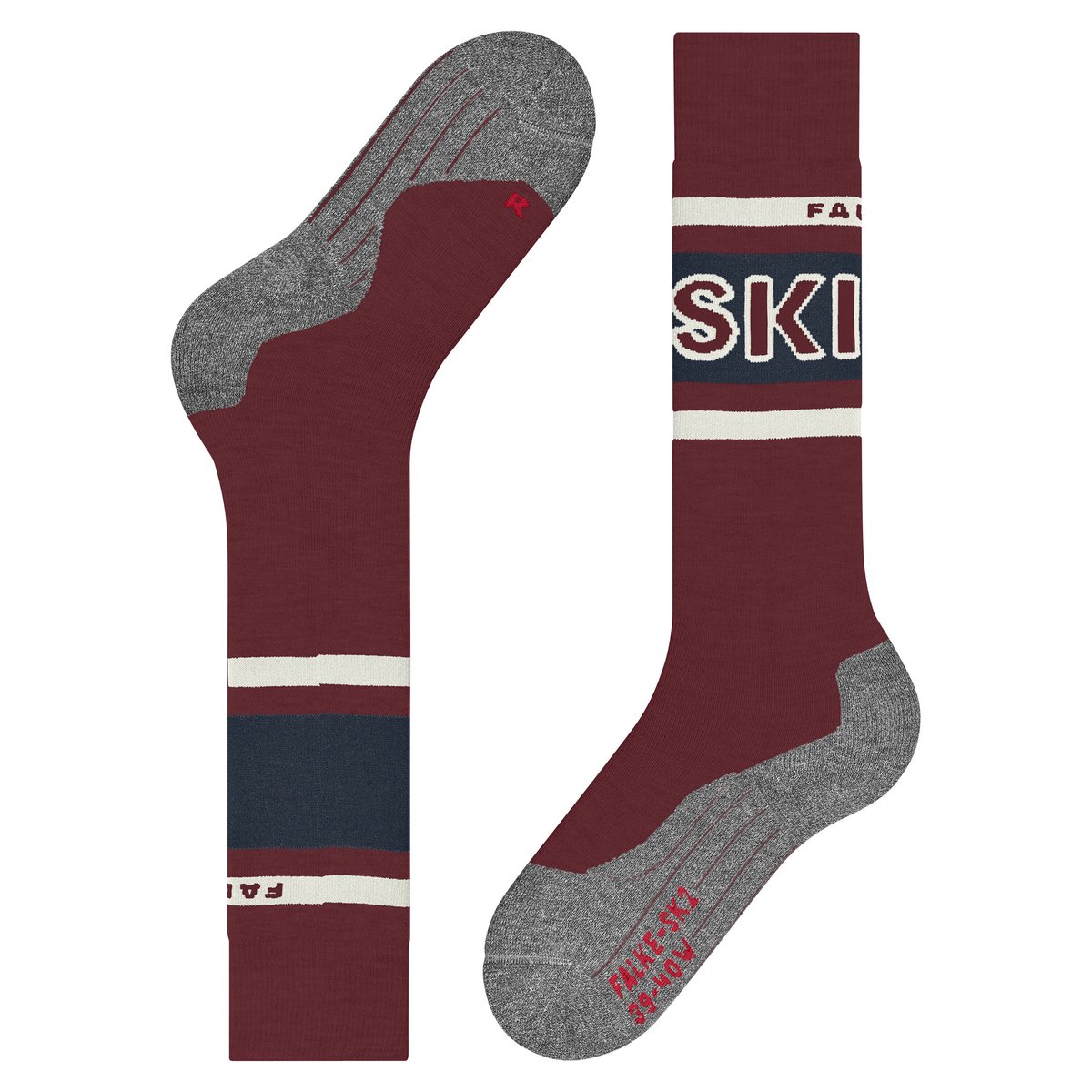 Mi-bas SK2 Intermediate bordeaux, FALKE