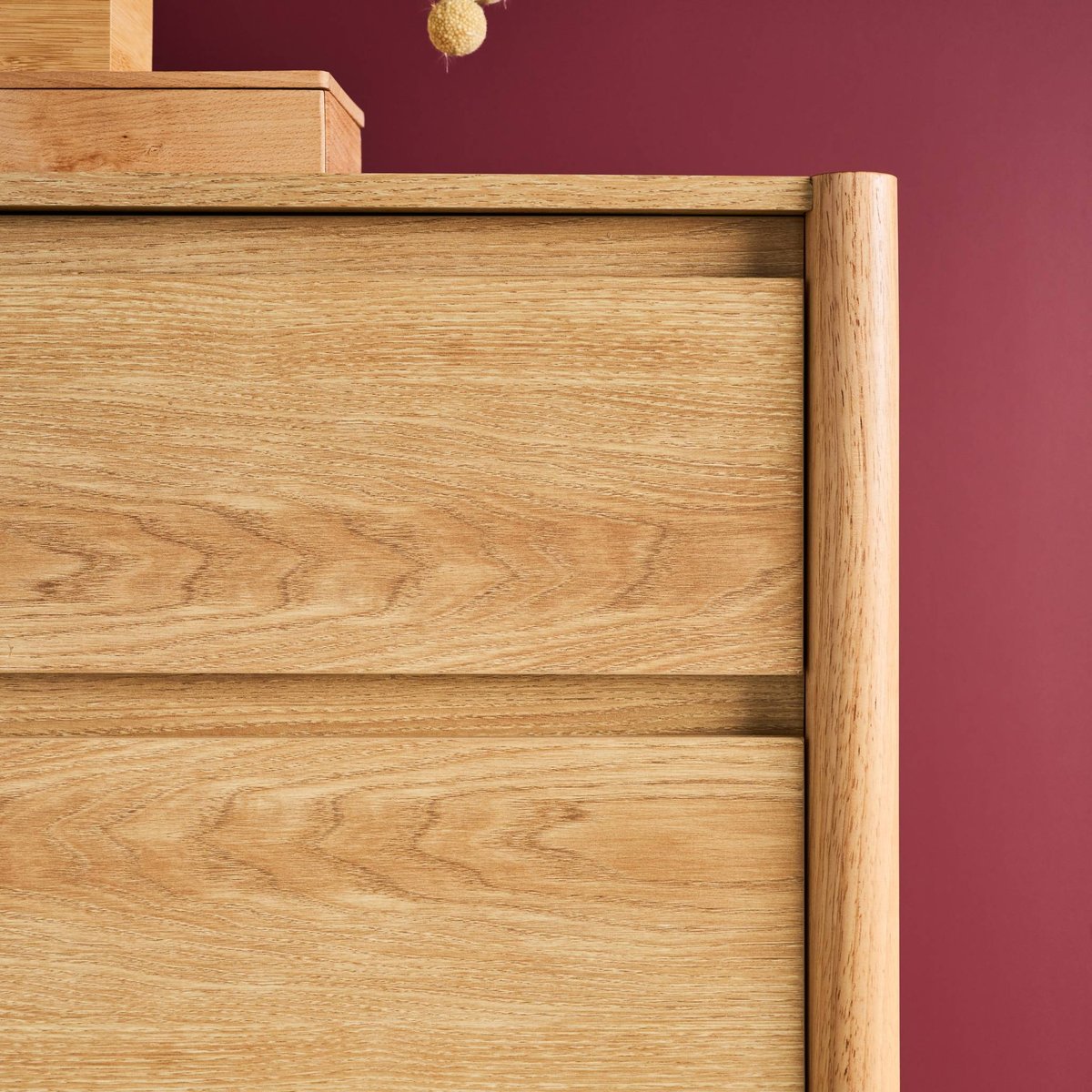 Commode décor bois 4 tiroirs HARMONY noyer, SWEEEK