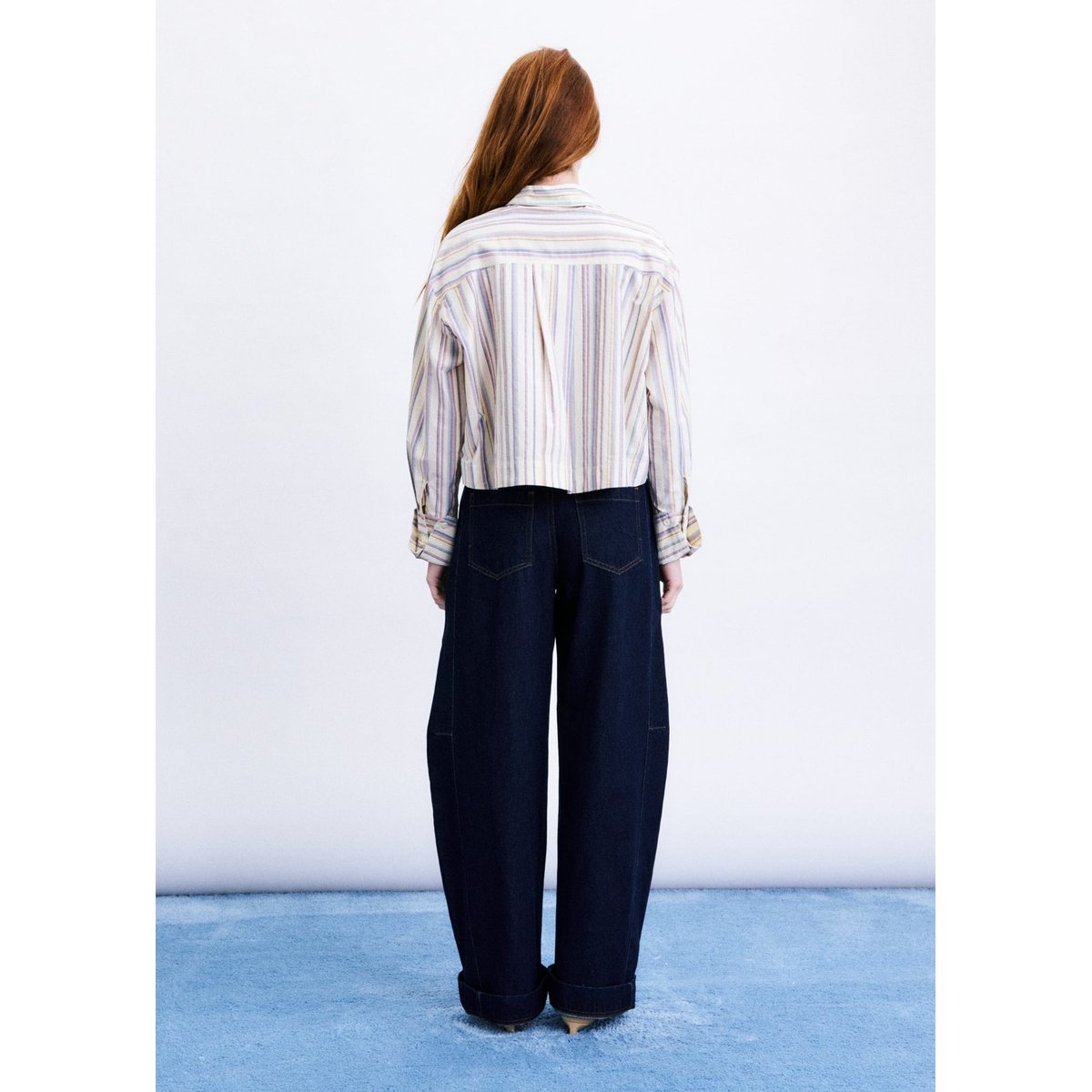 Chemise Sokcho en coton SOKCHO bleu clair, FRNCH