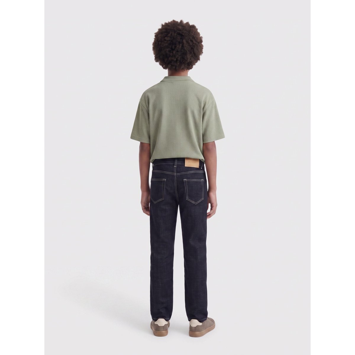 Jean À Coupe Ample dark blue denim, ONLY & SONS JUNIOR