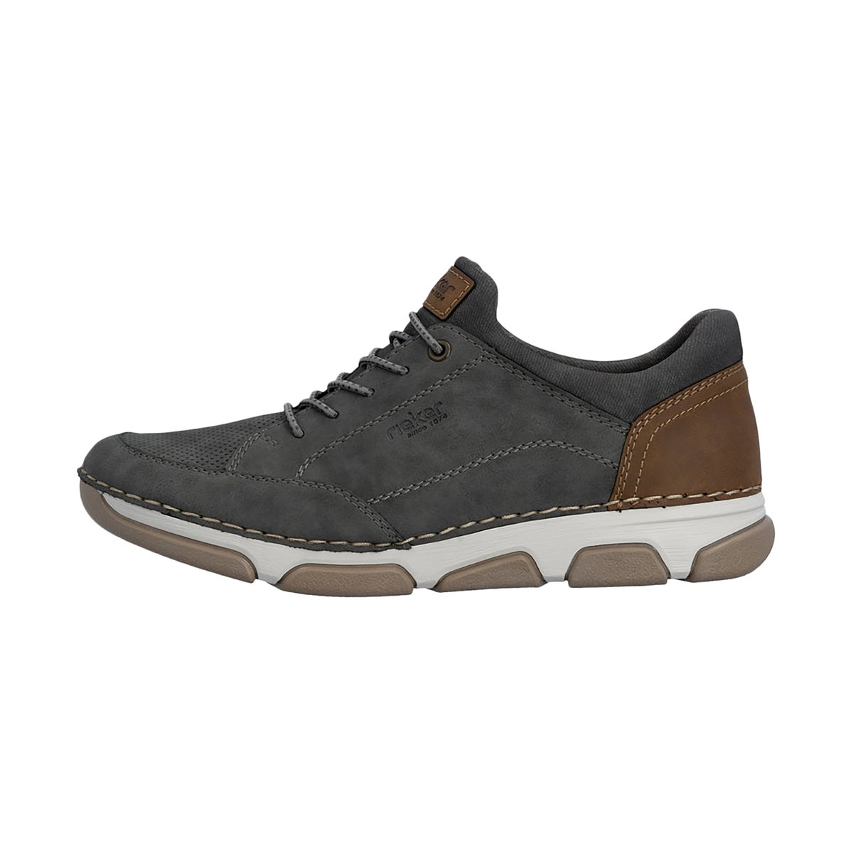 Basket Basse à Lacets gris, RIEKER