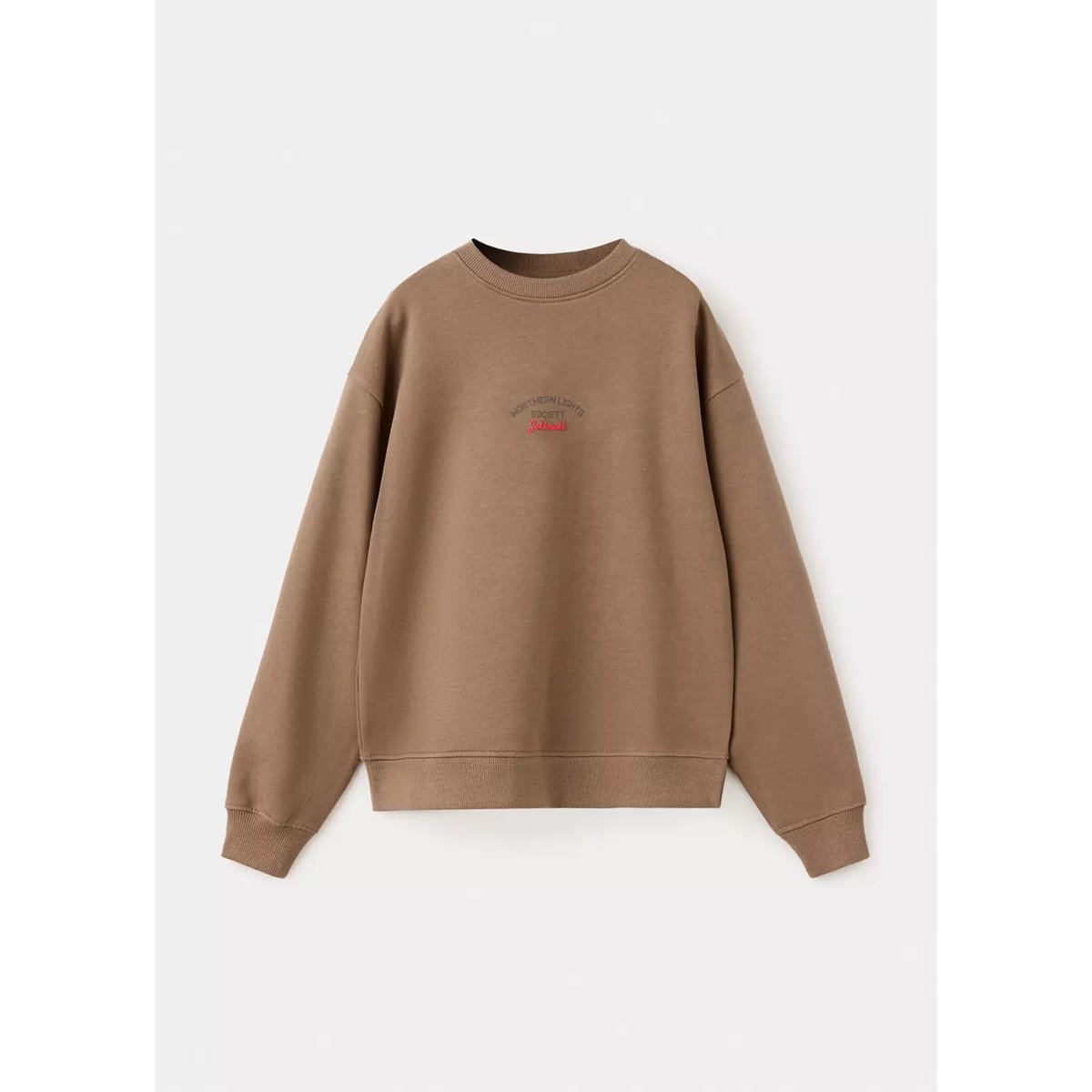 Sweat oversize inscription imprimée café, MANGO KIDS